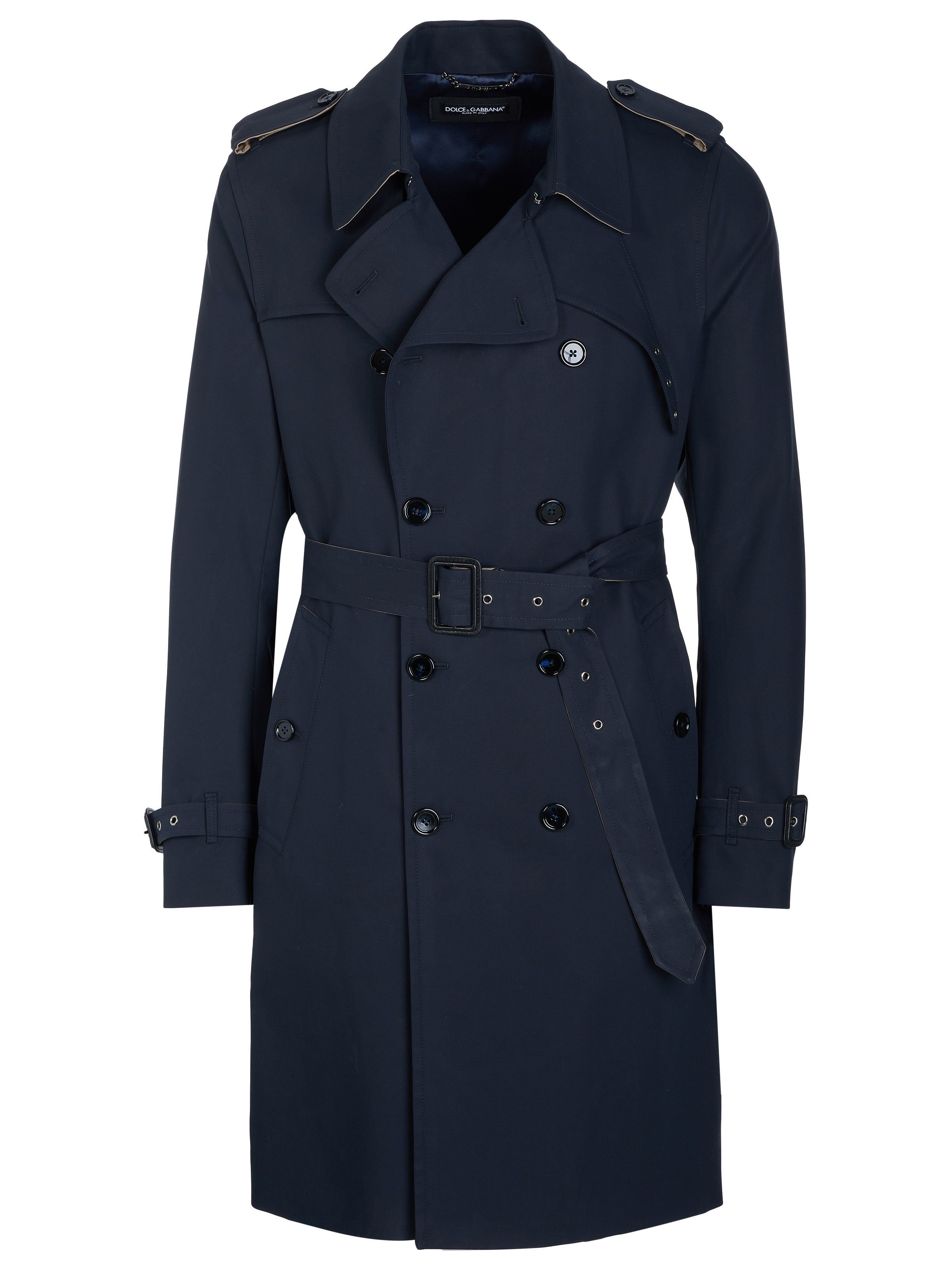 DOLCE & GABBANA Trenchcoat Dolce & Gabbana Mantel navy