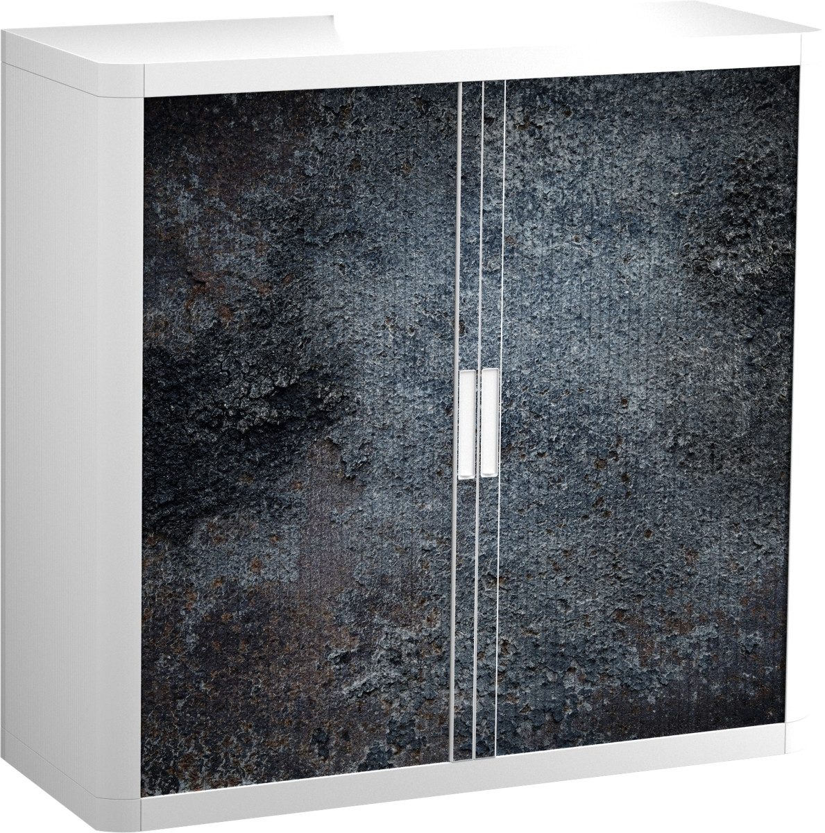 EASYOFFICE Aktenschrank Rollladenschrank easyoffice BxTxH 86x37,5x104cm schwarz II