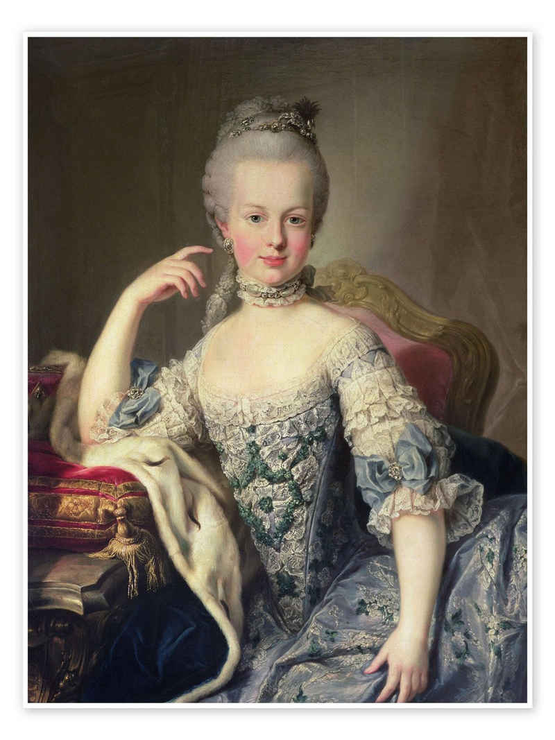 Posterlounge Poster Martin II Mytens, Erzherzogin Marie Antoinette Habsburg-Lothringen, Malerei