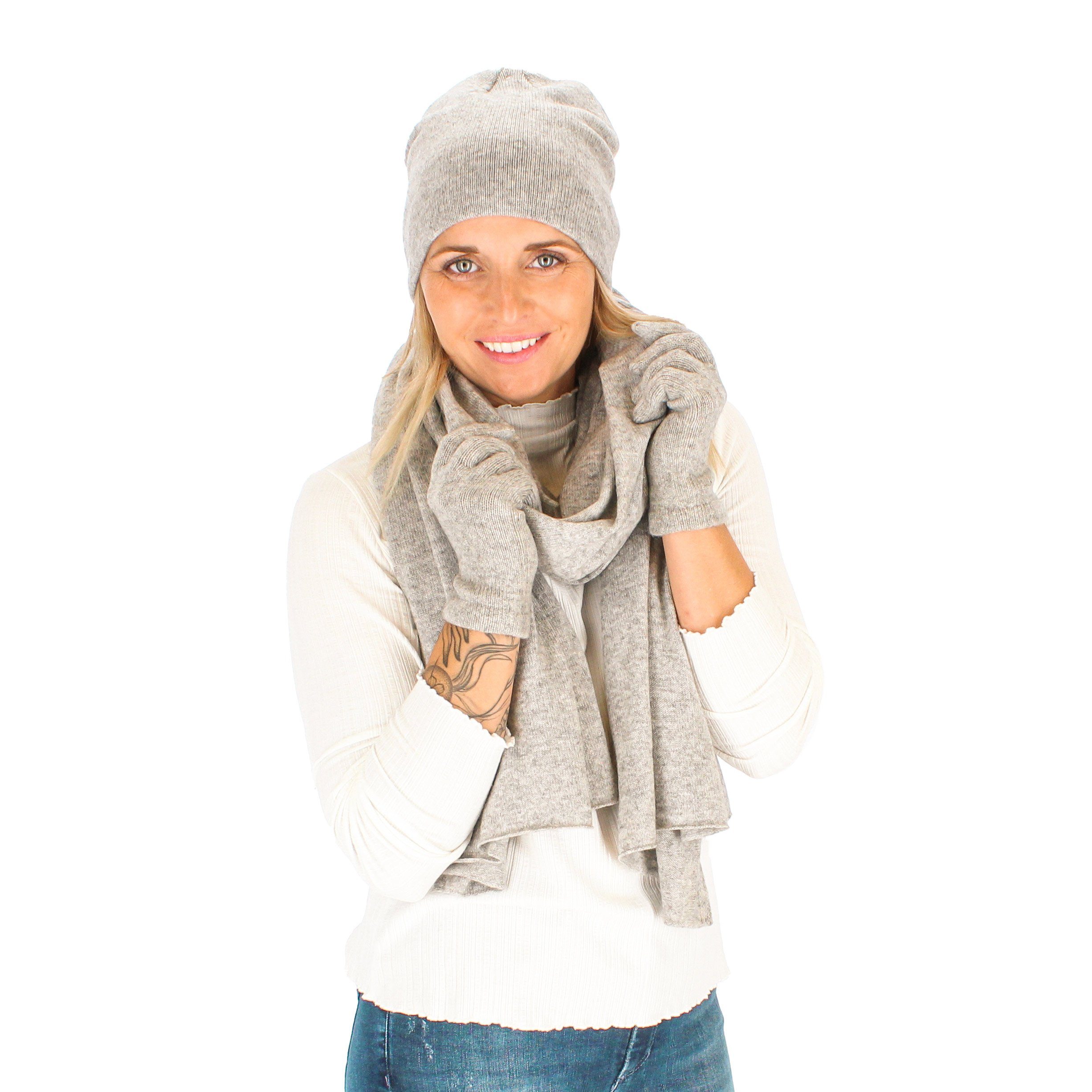 halsüberkopf Accessoires Strickschal Strickschal Wolle/Kaschmir, modischer Strickschal aus Kaschmir und Wolle
