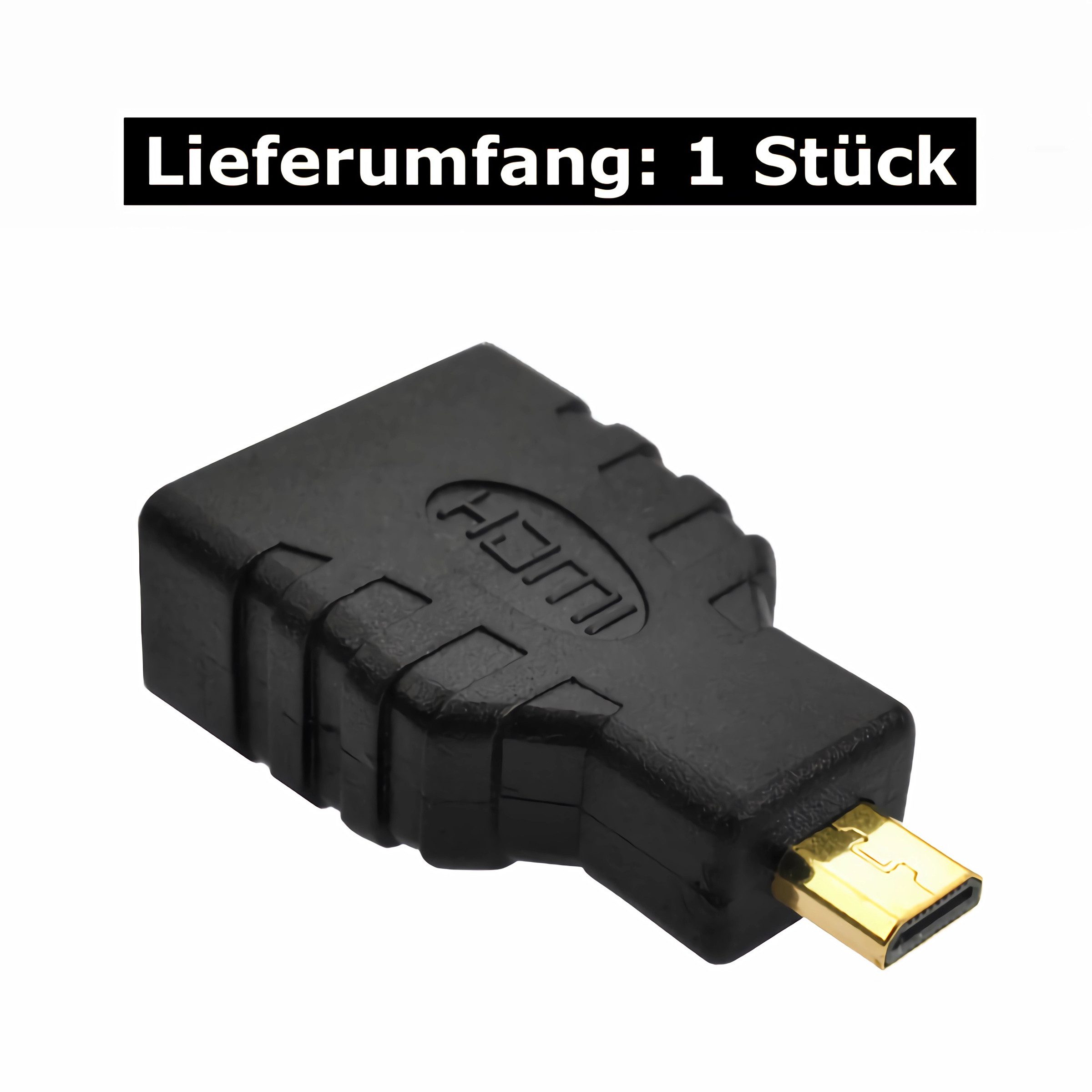 Bolwins B88 Micro HDMI Adapter Micro HDMI auf HDMI Buchse Kabel Audio Video TV HDMI-Adapter