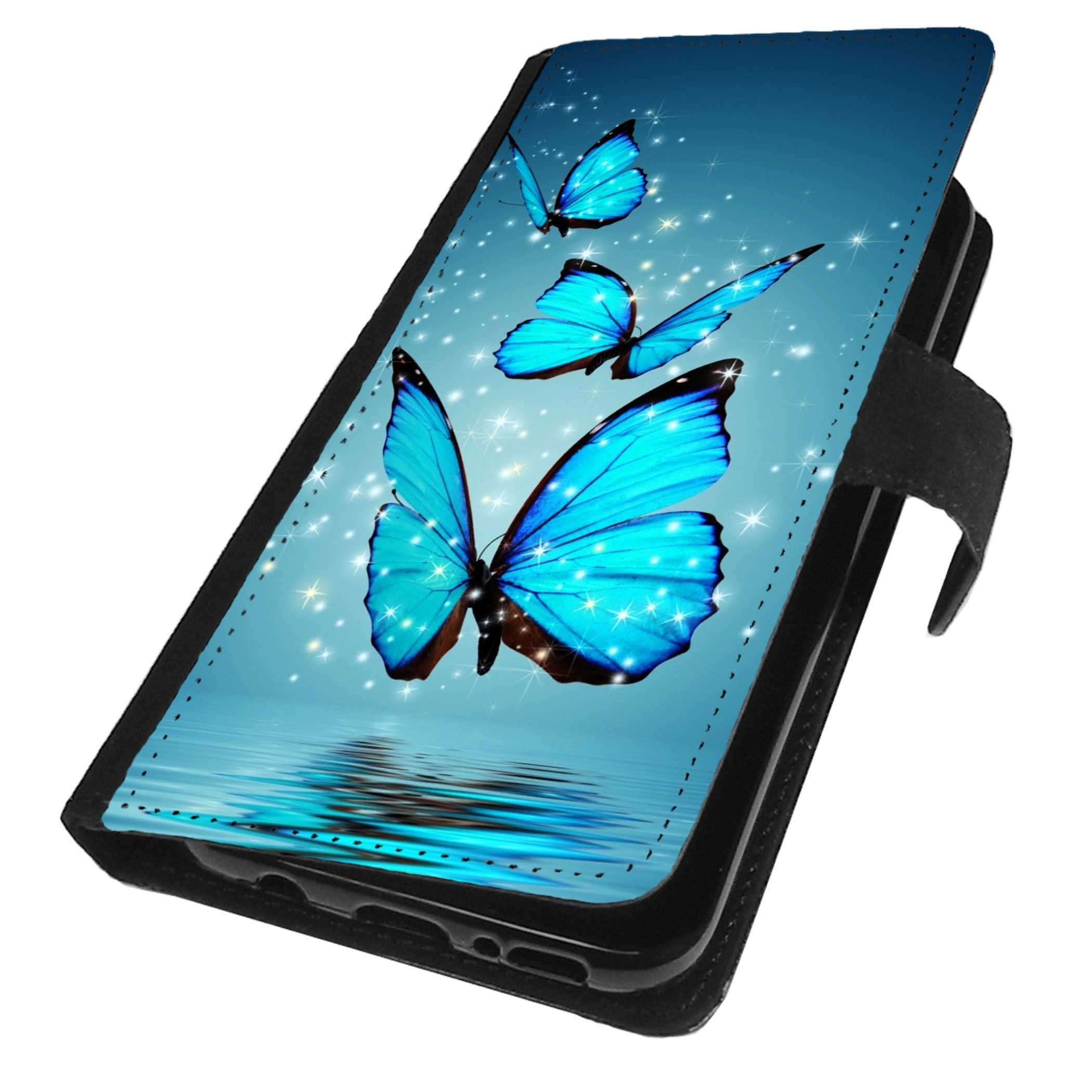 Traumhuelle Handyhülle MOTIV 4 Schmetterling Handy Hülle für Samsung iPhone Xiaomi Google, Handy Tasche Schutz Etui Flip Case Klapp Hülle Cover Silikon