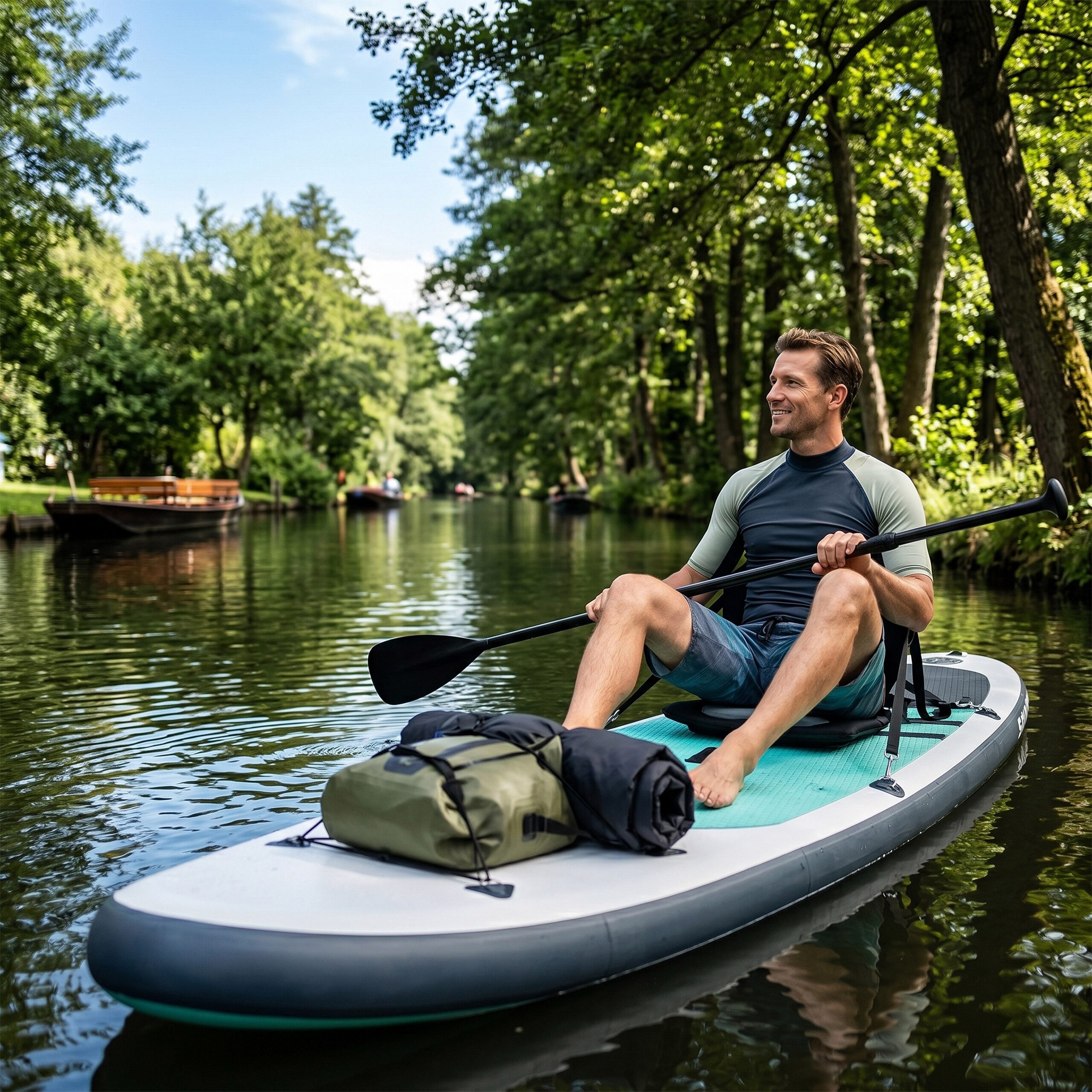 relaxdays SUP-Rückenlehne Kajaksitz für SUP Board