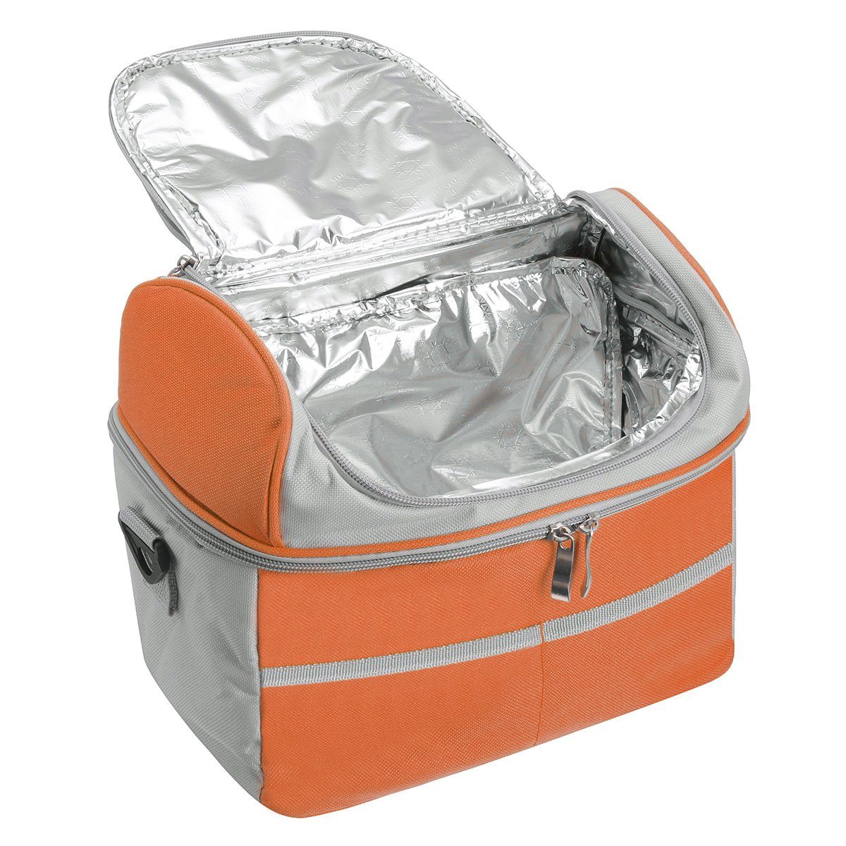 thermische Kühltasche mit Lunchtasche Thermobehälter, Schultergurt Verstellbarem Insma (7L Picknicktasche), Orange