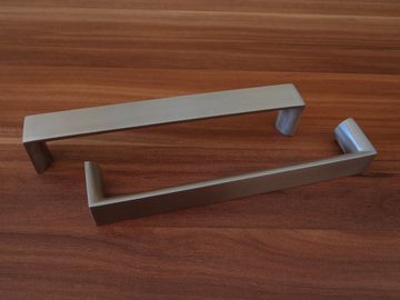 SO-TECH® Möbelgriff Bohrlochabstand (BA) 160 mm Edelstahloptik (1-St), aus Aluminium