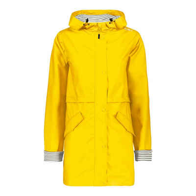 CMP Regenjacke Rain Fix Hood Jacket mit gestreiftem Innenfutter