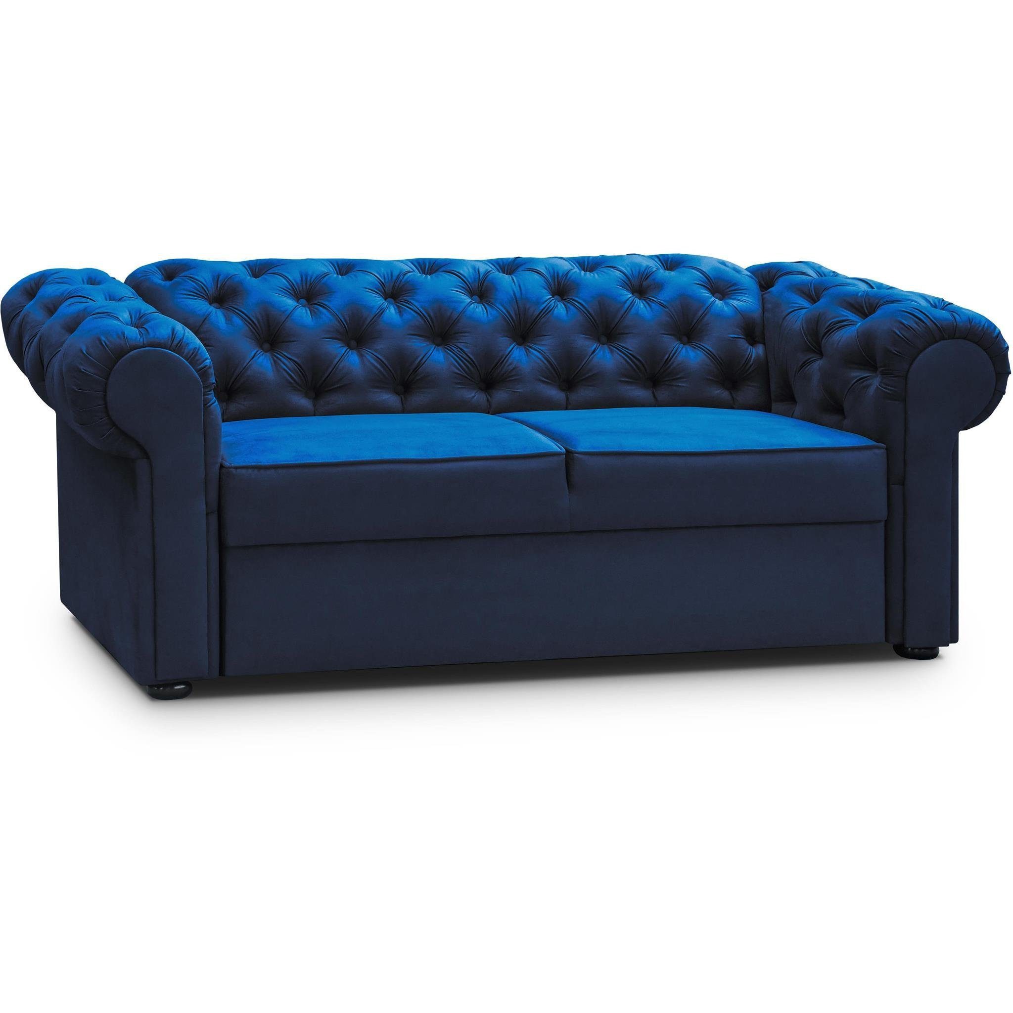 Beautysofa 2-Sitzer Chester, Polstersofa im Chesterfield Stil