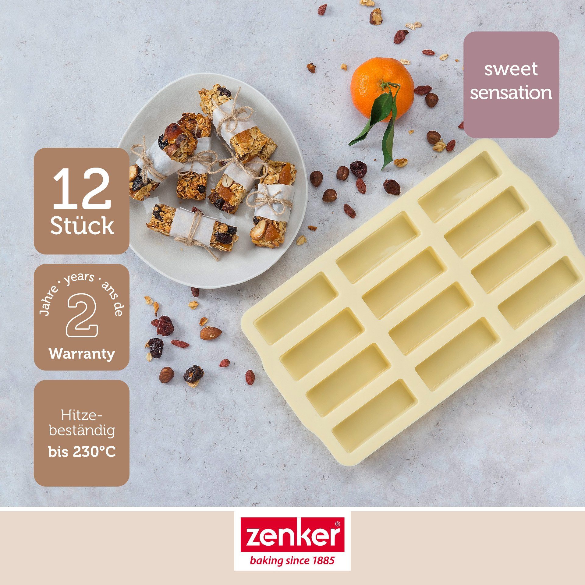 Zenker Müsliriegelform Müsliriegel-/ Minikuchenform