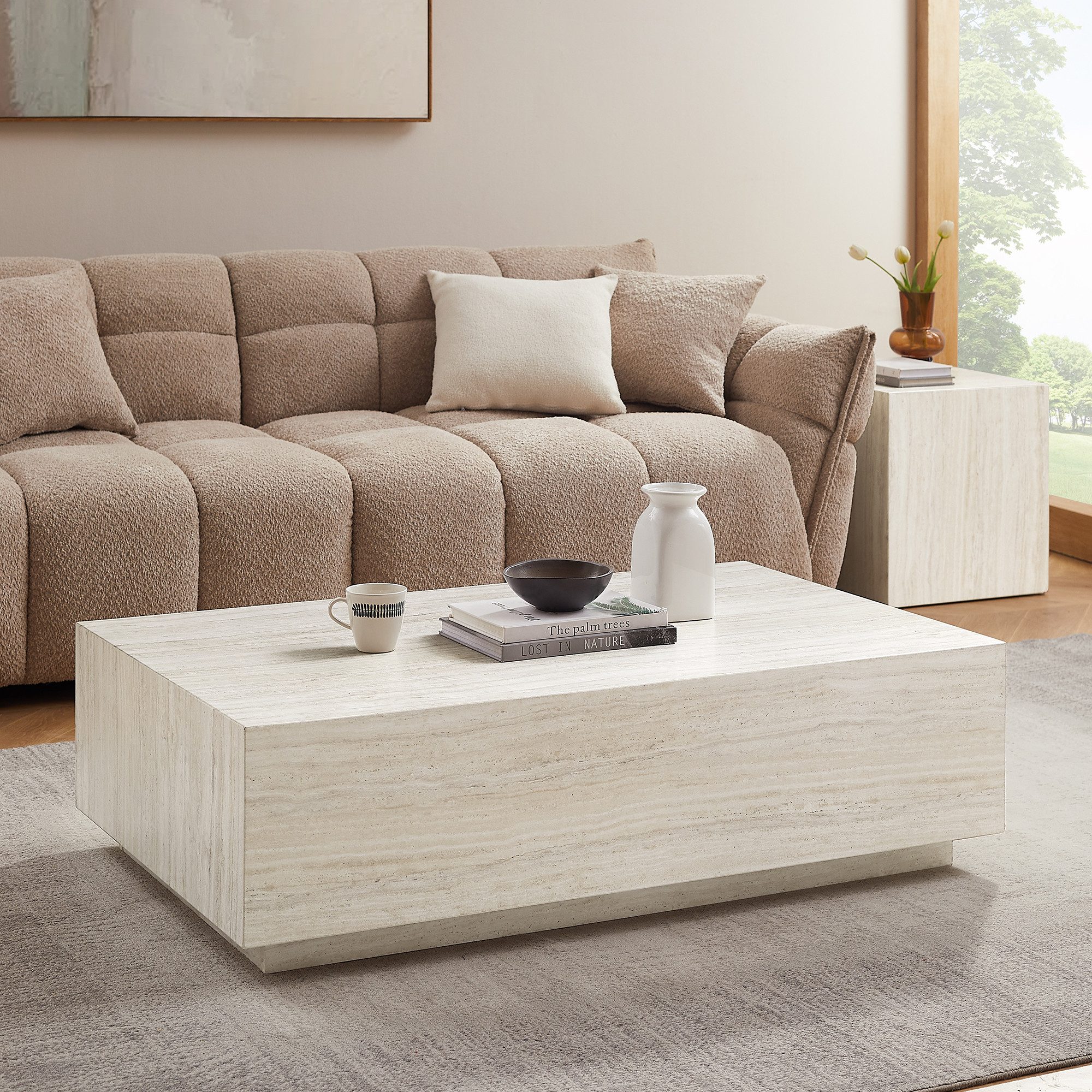 SalesFever Couchtisch "Almeria Beistelltisch: Stilvoller Tisch 120/75 cm" S günstig online kaufen