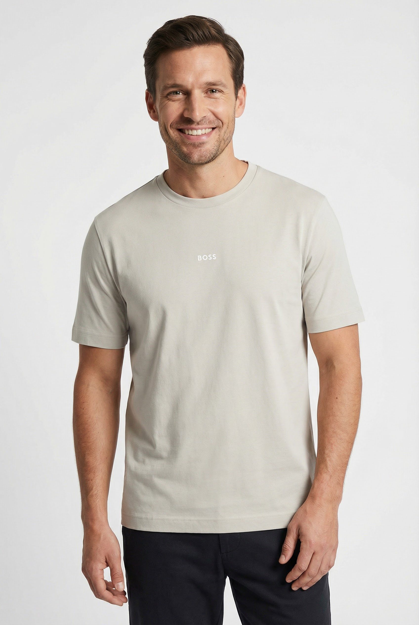 BOSS ORANGE T-Shirt Tales Regular Fit 100% Baumwolle BOSS Logo Patch Rundhals