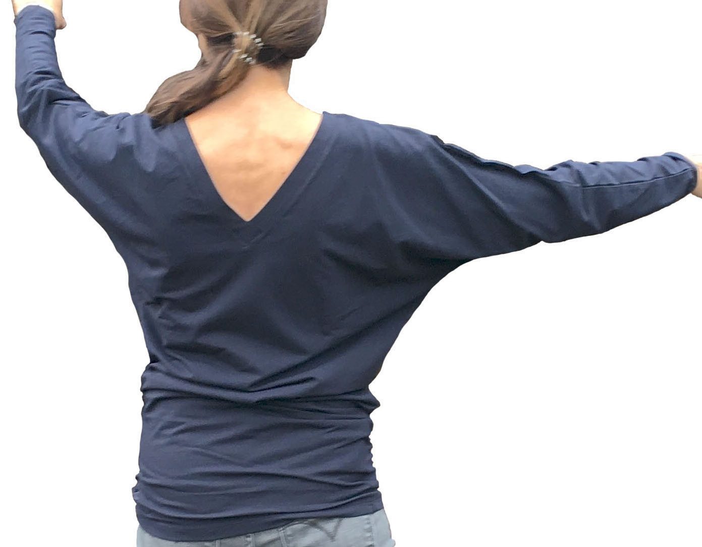 ESPARTO Longshirt Trendy Longshirt Eva in Bio-Baumwolle Bequemes, elegantes Sportkleid, raffiniert und vielseitig tragbar