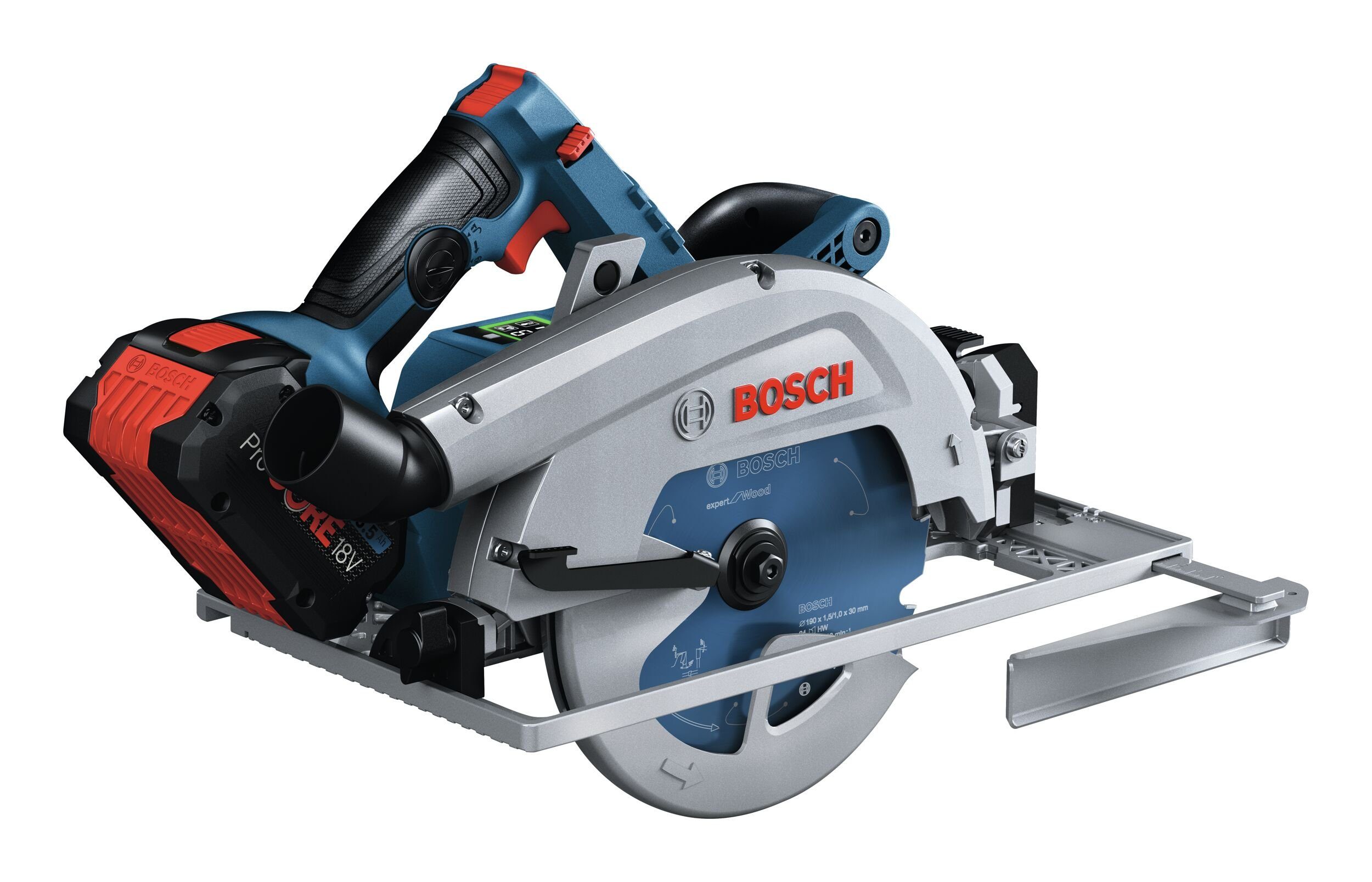 Bosch Professional Akku-Handkreissäge GKS 18V-68 GC, Kreissäge BITURBO mit 2x Akku ProCORE 5,5 Ah - in L-BOXX 238