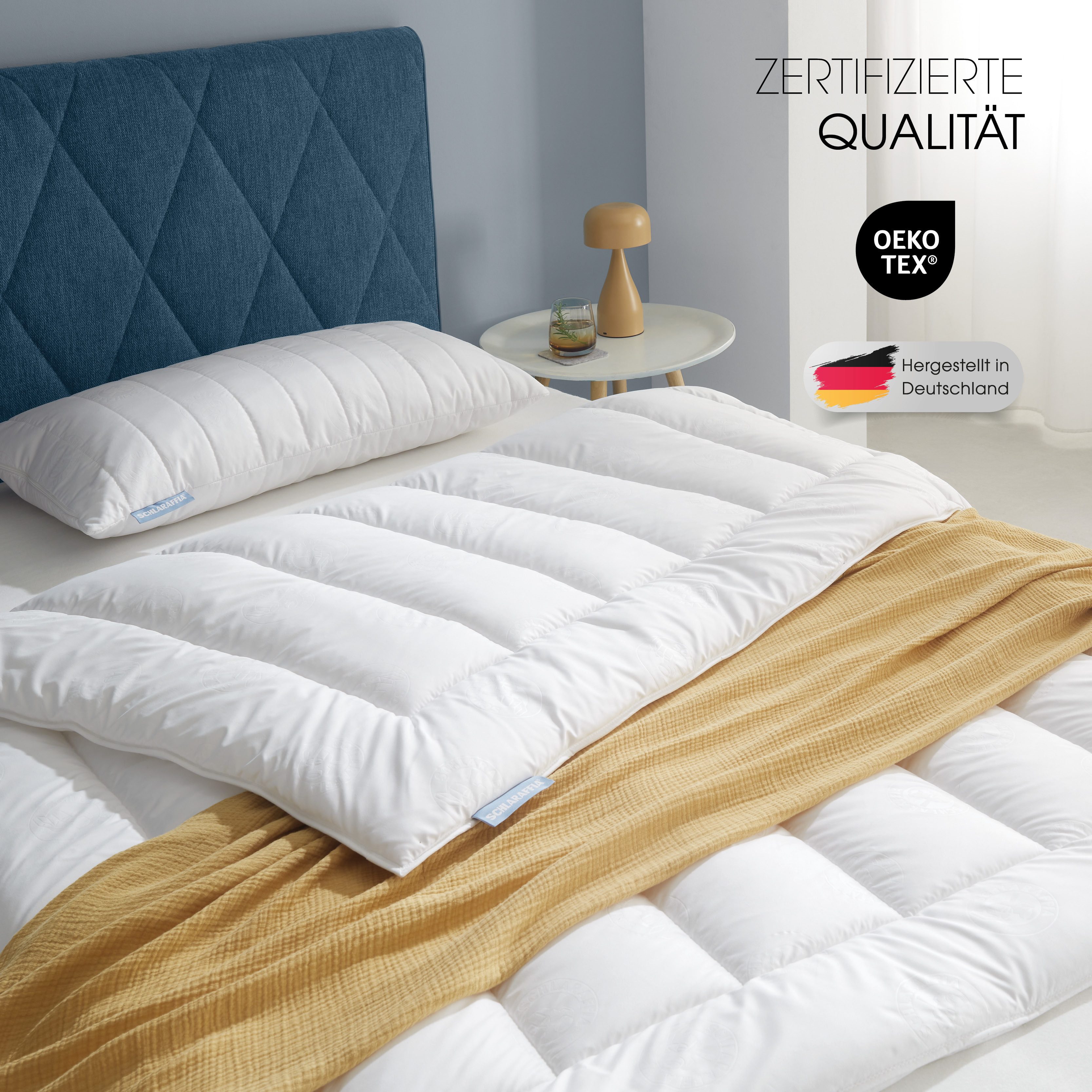 Schlaraffia Kunstfaserbettdecke, Füllung: 100 % SCHLARAFFIA® Fill Polyester-Markenhohlfaser, Bezug: 100 % Polyester (Microfaser) mit Schlaraffia® Prägung