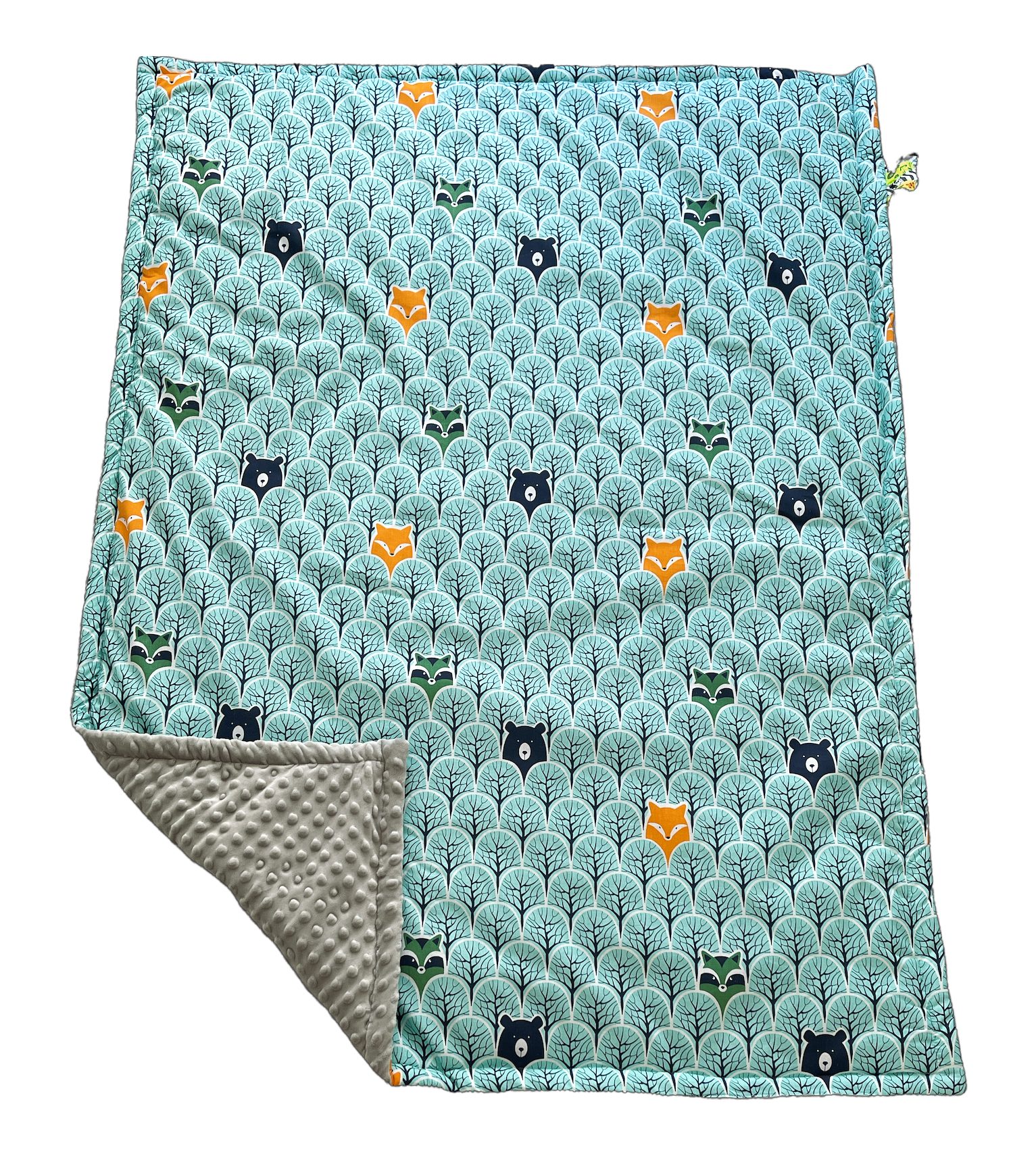Kinderdecke Kinderdecke Krabbeldecke Kinderbettdecke 100x135cm, mit Bänder RoKo-Textilien