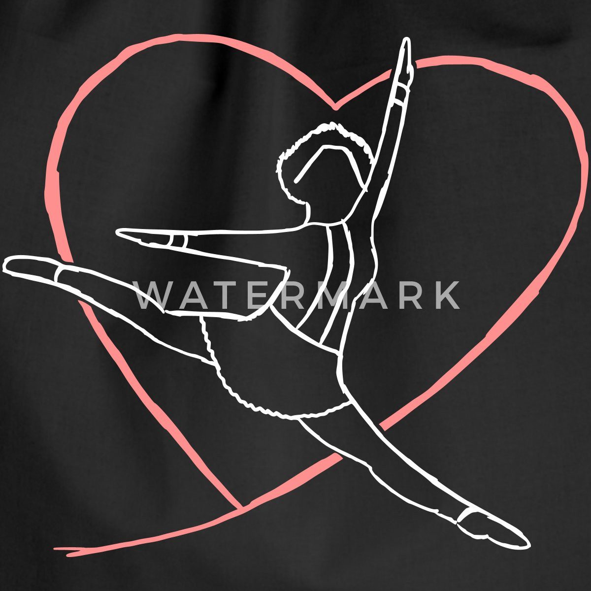 Spreadshirt Turnbeutel Tanzmariechen Liebe Gardetanz Turnbeutel günstig online kaufen
