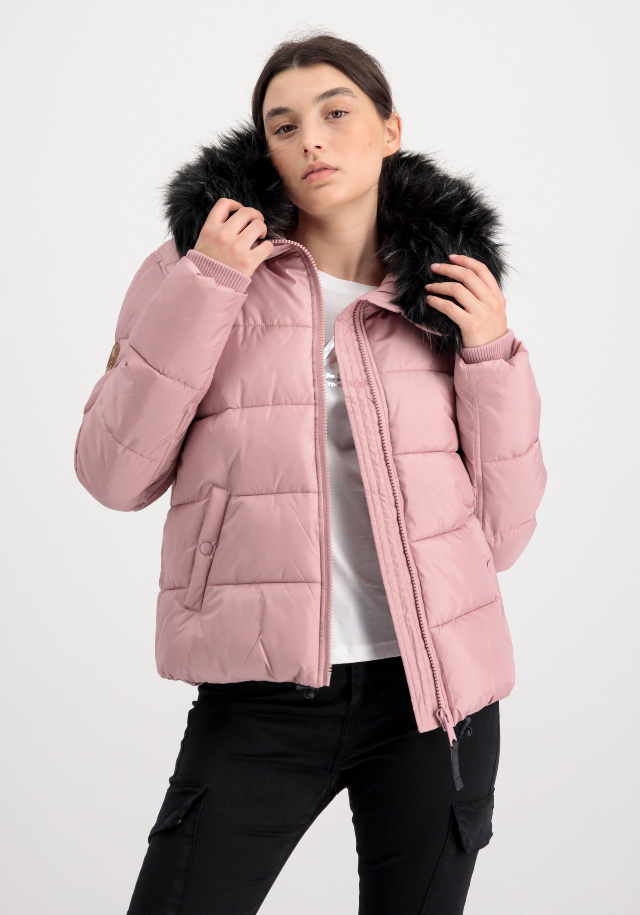 Alpha Industries Winterjacke Alpha Industries Women Cold Weather Jackets Winterjacke Hooded Puffer Alpha Wmn
