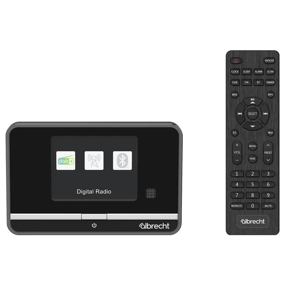Albrecht DR 521 Tischradio DAB+, UKW AUX, Bluetooth®, DAB+, UKW Inkl. Radio (Inkl. Fernbedienung, Weckfunktion)