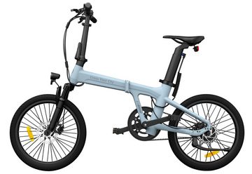 ADO E-Bike 2× Air 20S E-Fahrrad Faltbar, klapprad Riemenantrieb,Citybike, 1 Gang, Hintermotor, (verbesserte Version der Air20), ebike Damen/Herren,StVZO mit Handyhalter