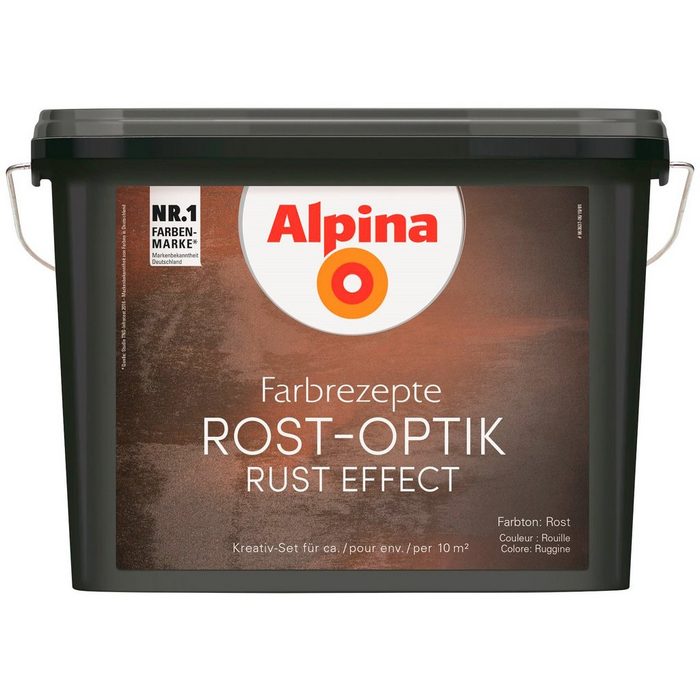 Alpina Wand- und Deckenfarbe Farbrezepte ROST-OPTIK Set