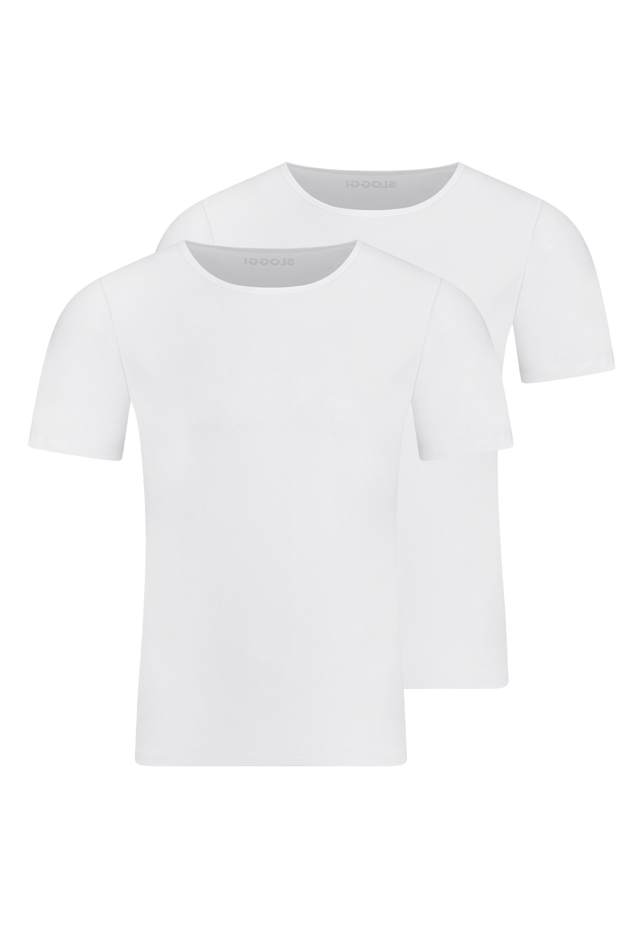 sloggi Unterhemd 2er Pack men EVER Ease (Spar-Set, 2-St) Unterhemd / Shirt Kurzarm - Baumwolle - Atmungsaktiv