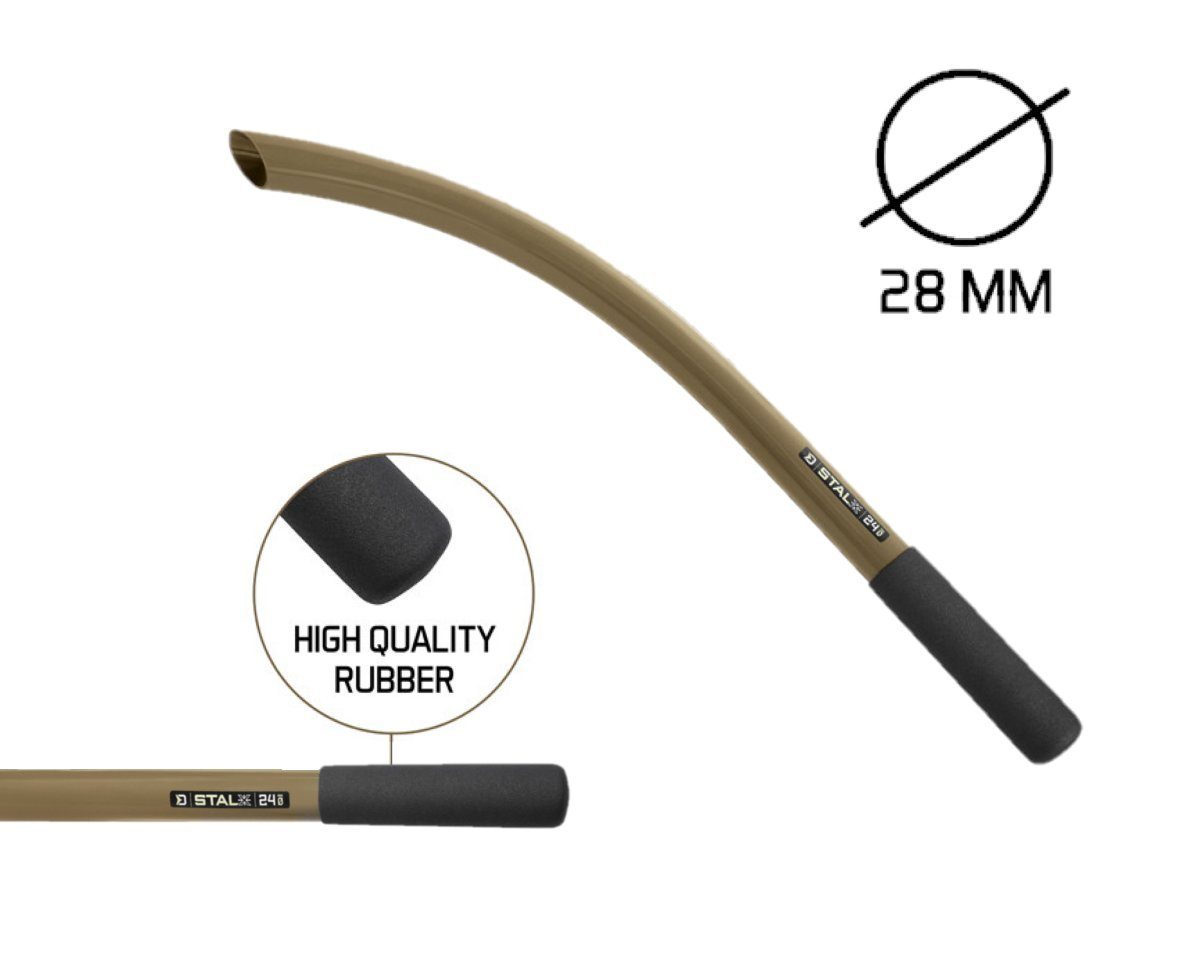 Abwurfring Boiliewurfrohr Delphin STALX Wurfrohr 28mm 55cm Boilies Füttern