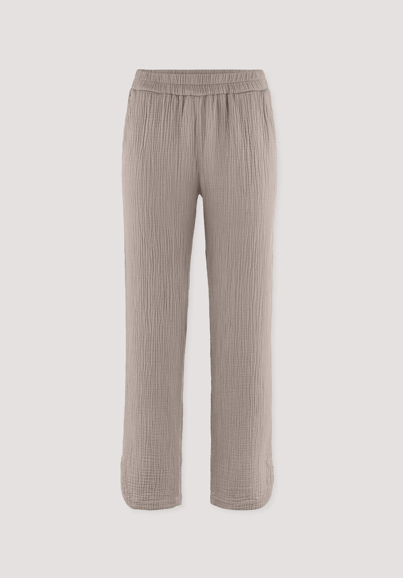 Hessnatur Schlafhose Musselin Regular aus reiner Bio-Baumwolle (1-tlg)