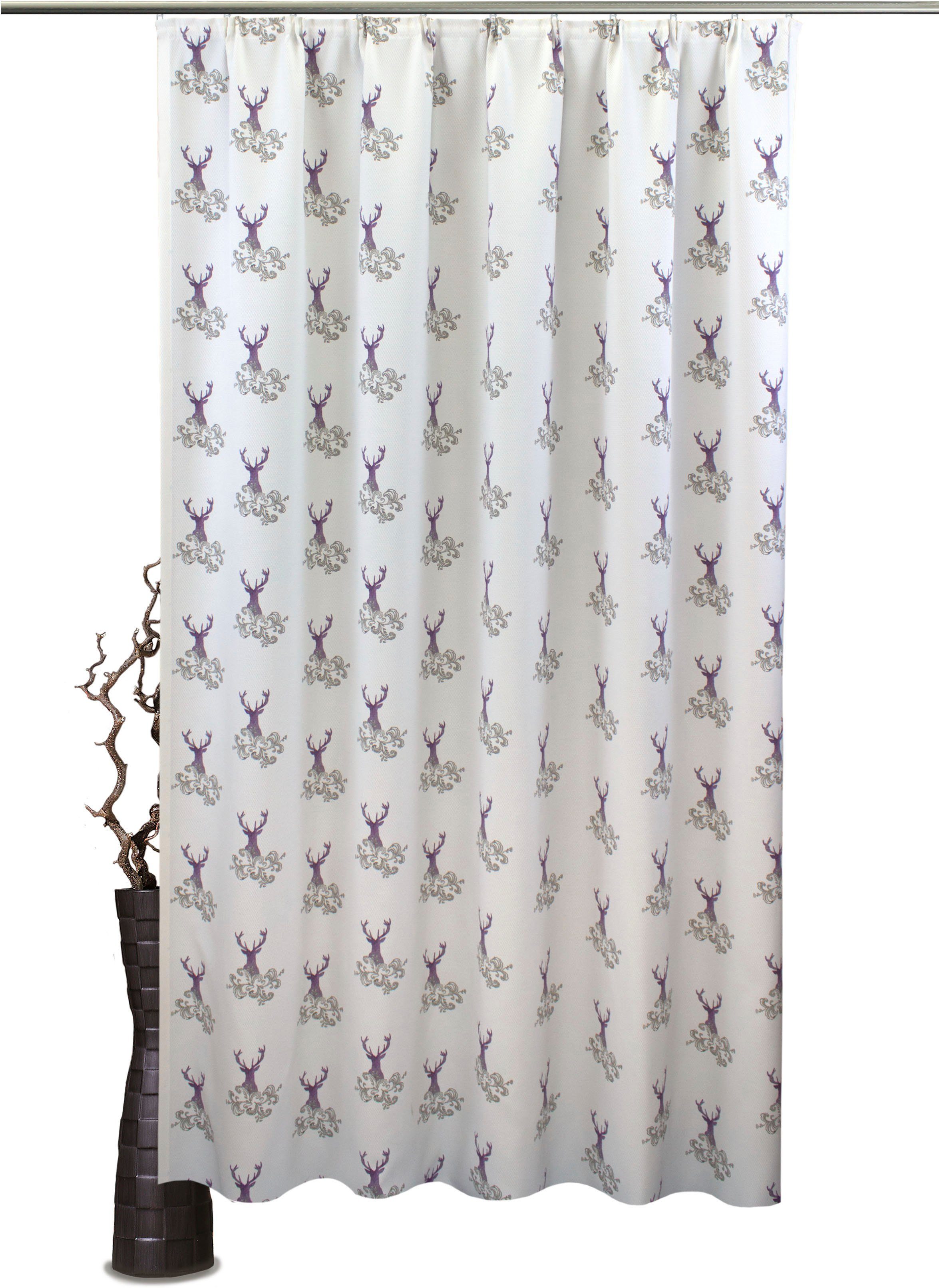 Vorhang Oisin, VHG, (1 St), Kräuselband blickdicht lavendel
