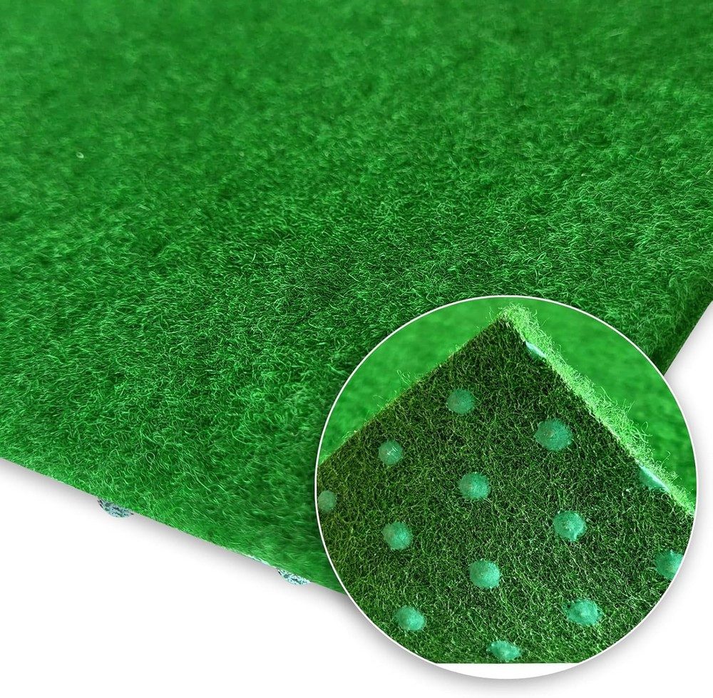 MDEKOR Kunstrasen Rasenteppich outdoor Meterware Höhe 6,5mm, 50x200cm Groen 600 (Grün) – Bild 3 von 5