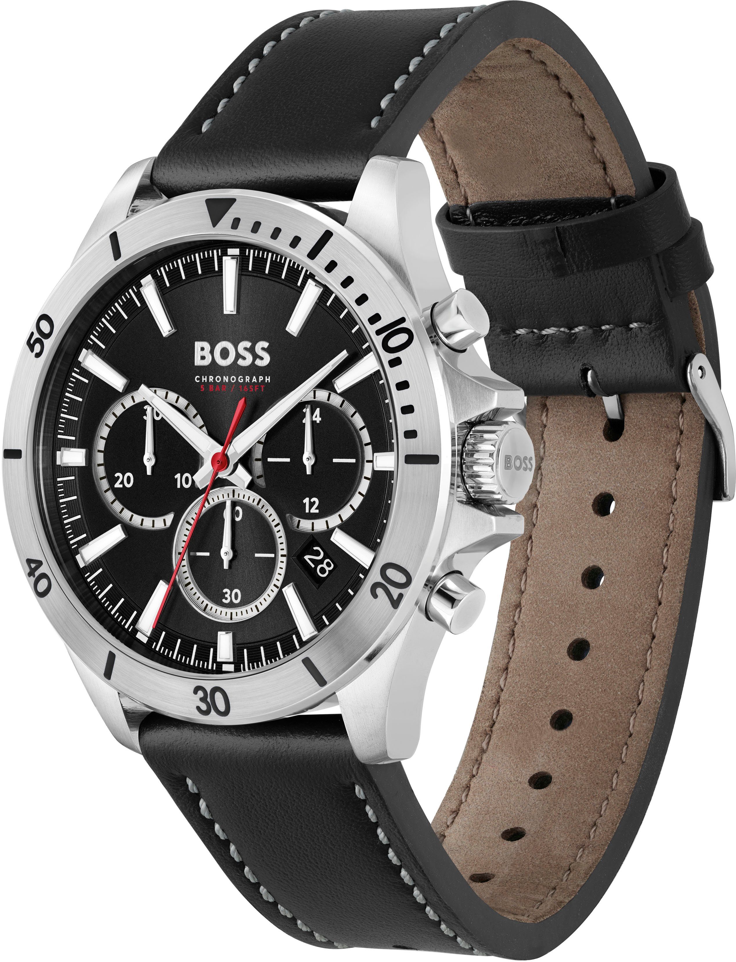 BOSS Chronograph TROPER 1514055, Quarzuhr, Herrenuhr, Armbanduhr, Stoppfunk günstig online kaufen