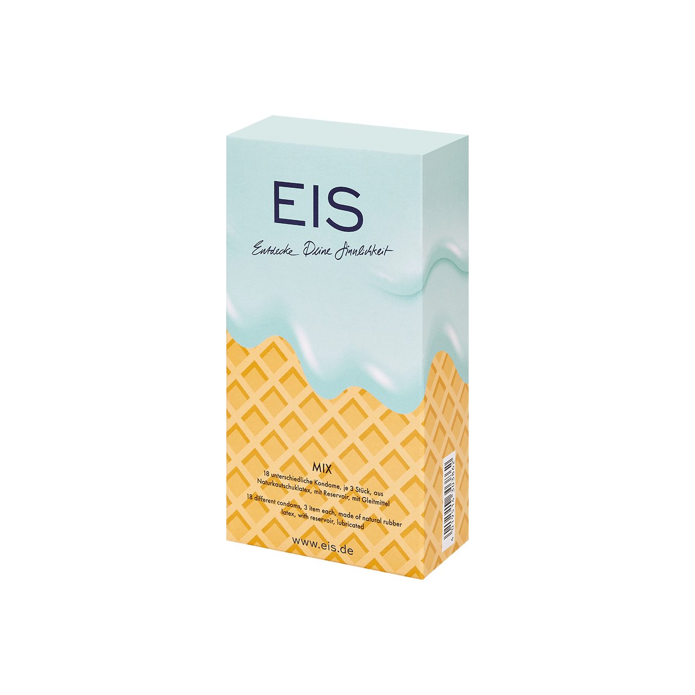 EIS Kondome Markenkondome Mix', 18 Stück, 53mm, 18 St., Naturkautschuklatex