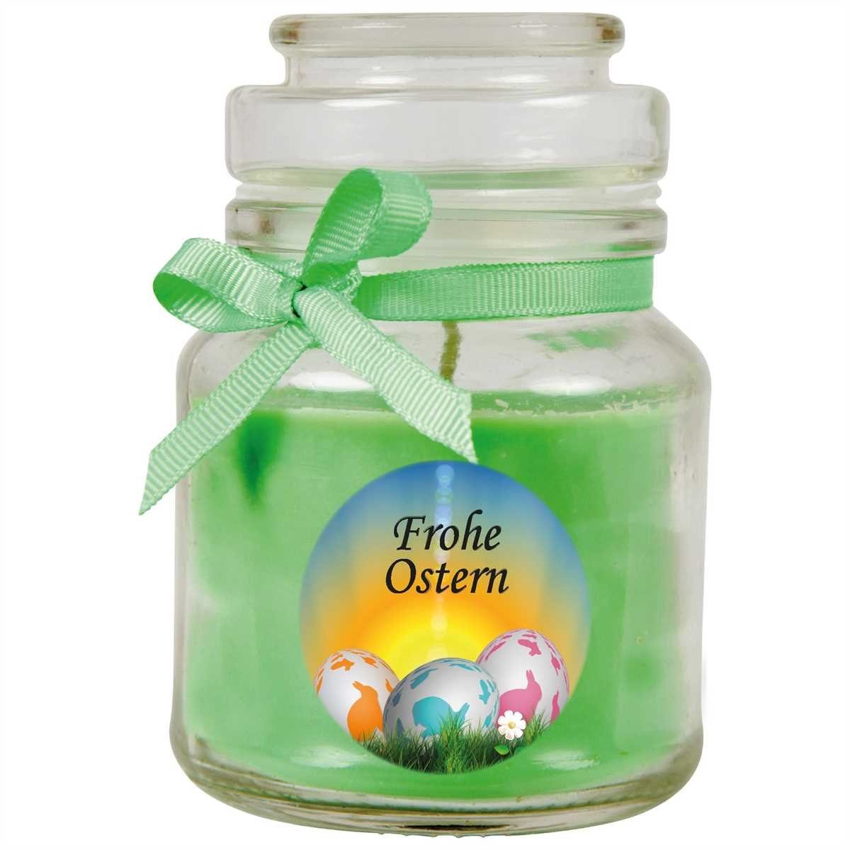 HS Candle Duftkerze zur Osterzeit (1-tlg), Frohe Ostern - Stimmungslicht mit Duft - Kerze mit Motiv zur Osterzeit