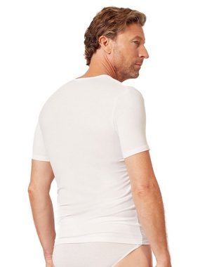 HUBER Unterziehshirt Herren V-Shirt kurzarm hautnah Cool Lyocell (Stück, 1-St) biologisch abbaubar