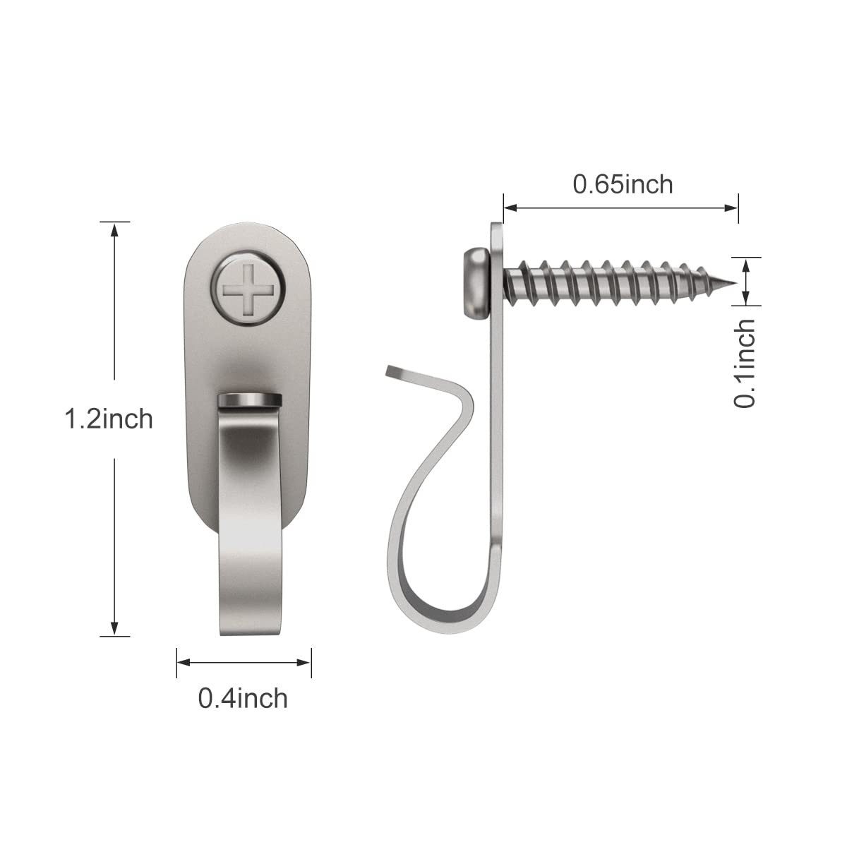 Diwzbyn Dekohaken Lichterketten Haken Edelstahl, Weihnachtsbeleuchtung Aufhänger, (10-St), 10/20 Stück Set für Lichterketten, Kabel & Weihnachtsdeko