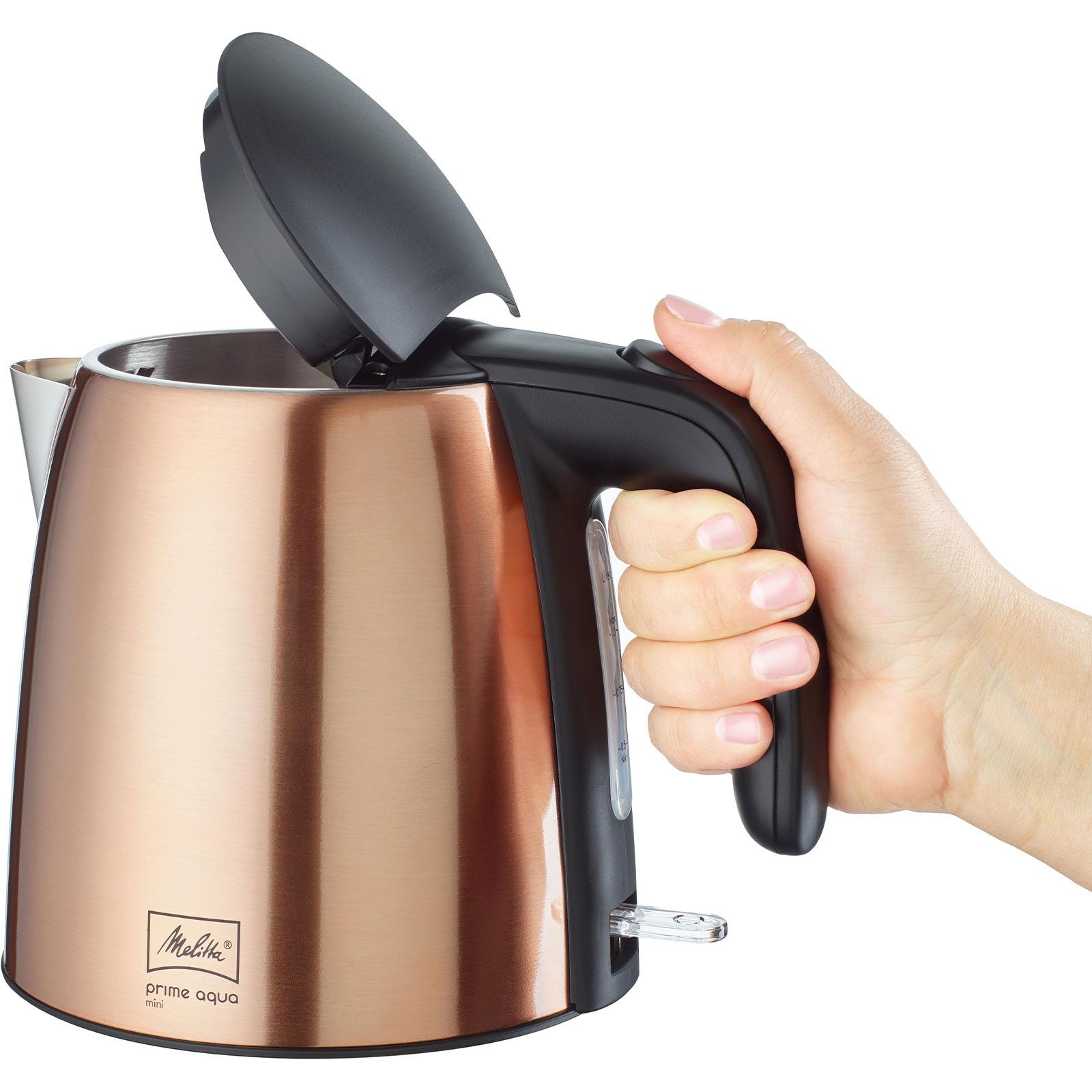 Melitta Wasserkocher Prime Aqua Mini, 2200 W, Edelstahl