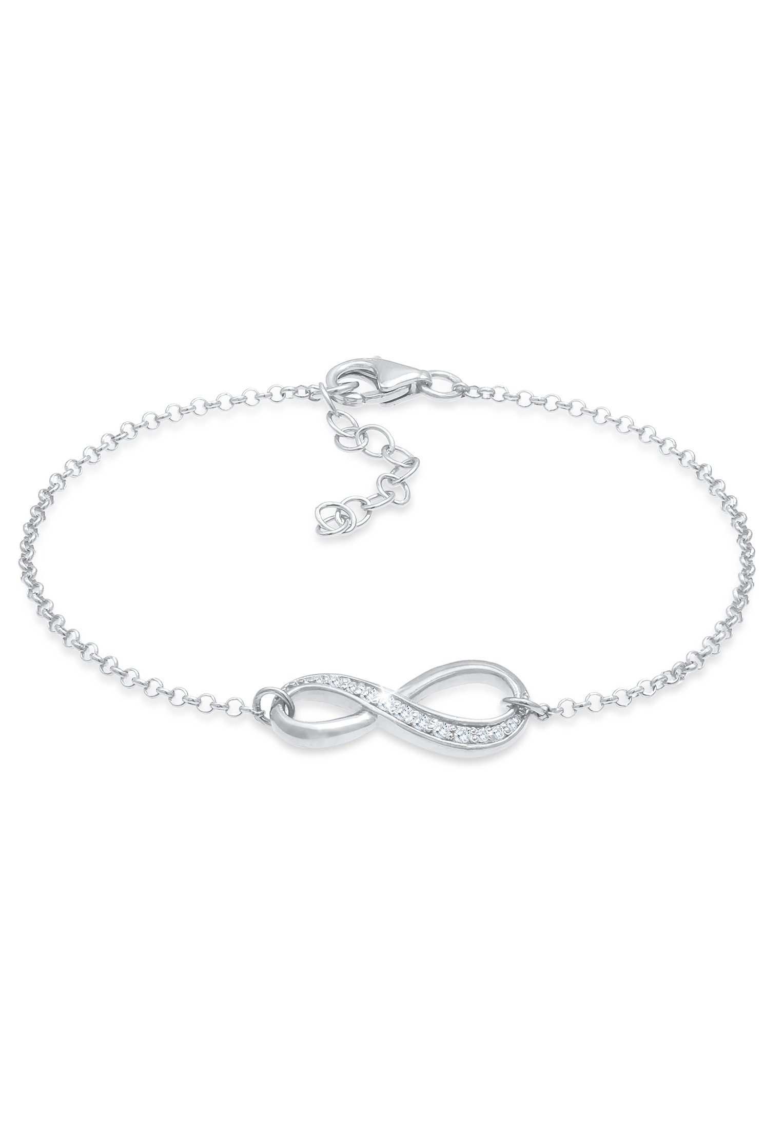 Elli Armband 925 Silber, Infinity / Infinity Zirkonia Unendlichkeit