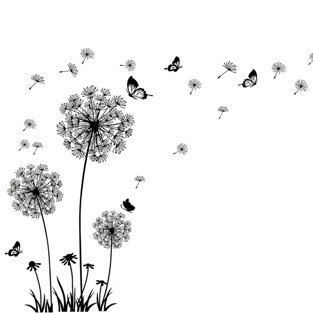 Coonoor Wandtattoo Wandtattoo Pusteblume, Wandsticker Wohnzimmer günstig online kaufen