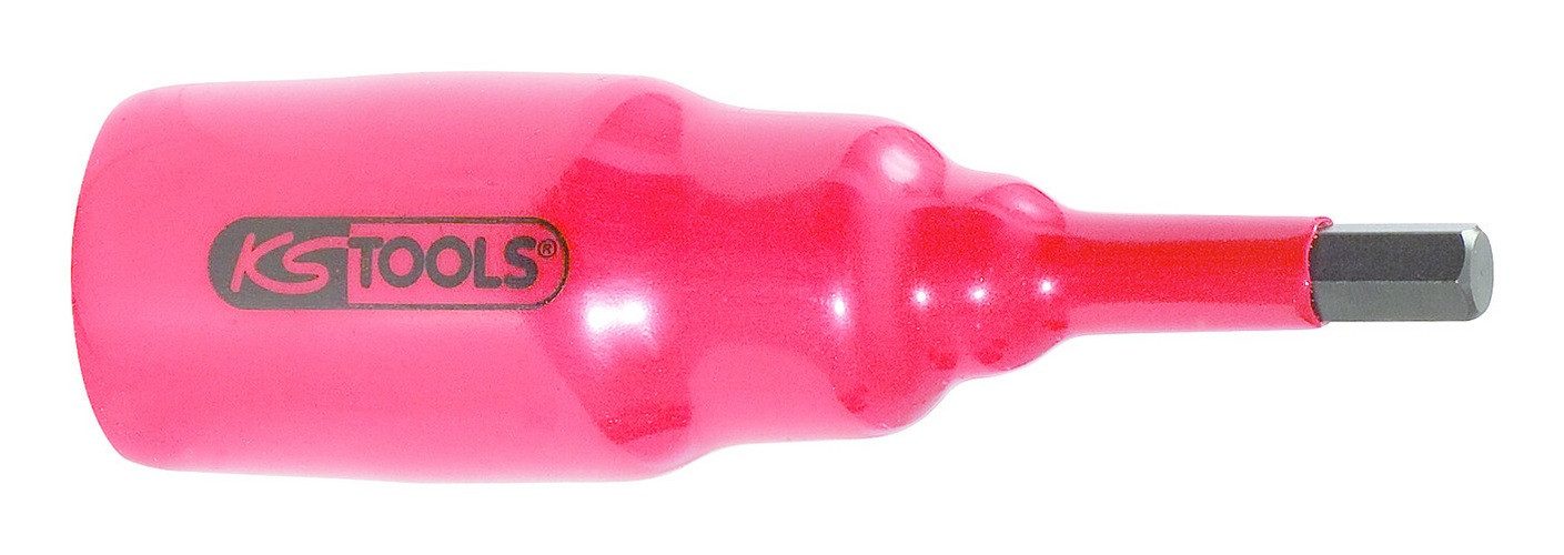 KS Tools Sechskant-Bit, 3/8" Stecknuss m. Schutzisolierung f. Innensechskant-Schrauben