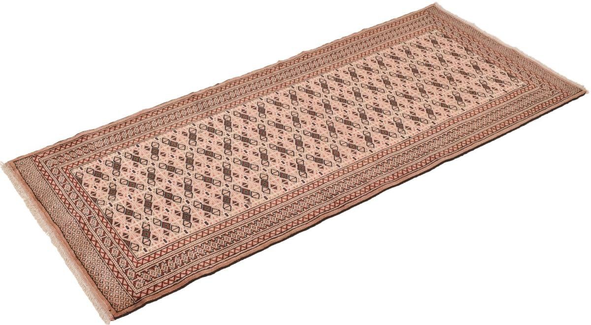 Turkaman Handgeknüpfter rechteckig, Perserteppich / Nain Orientteppich Orientteppich 84x192 Läufer, mm Trading, 6 Höhe: