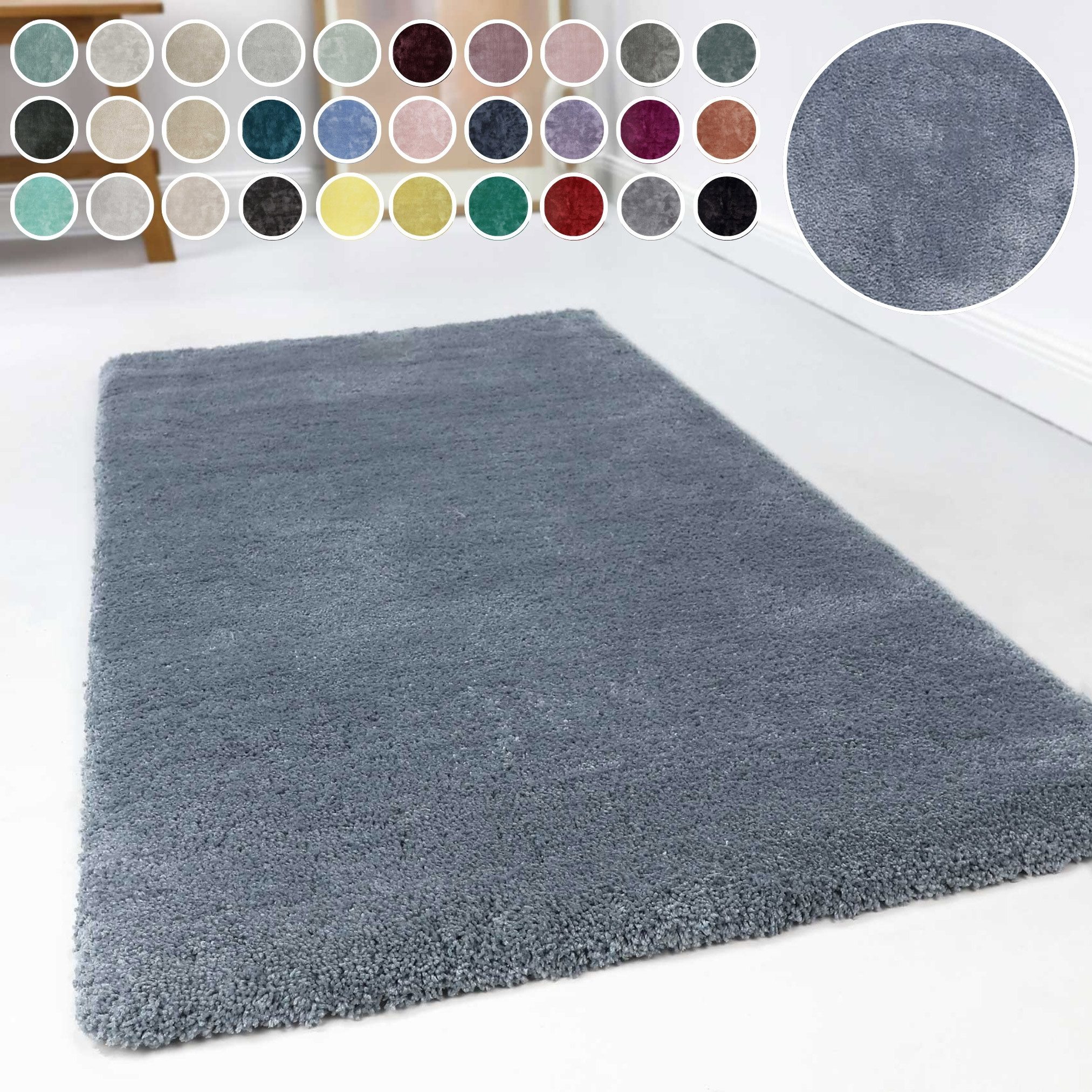 Esprit Hochflor-Teppich Relaxx ESP-4150, rechteckig, Höhe: 25 mm, Wohnzimmer, sehr große Farbauswahl, weicher dichter Hochflor
