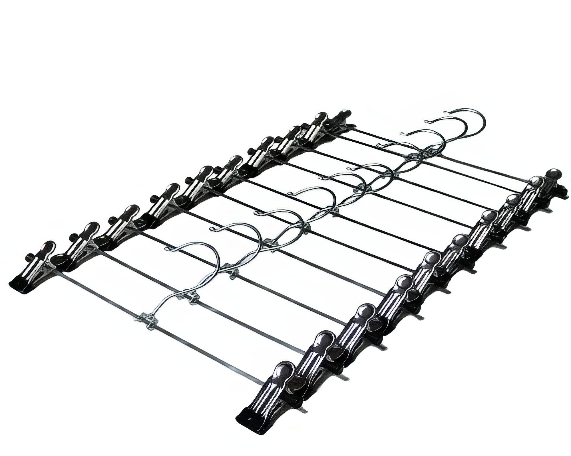 Yudu Hosenträger 10 x Metall Hosenbügel Bügel Hänger drehbar verstellbar