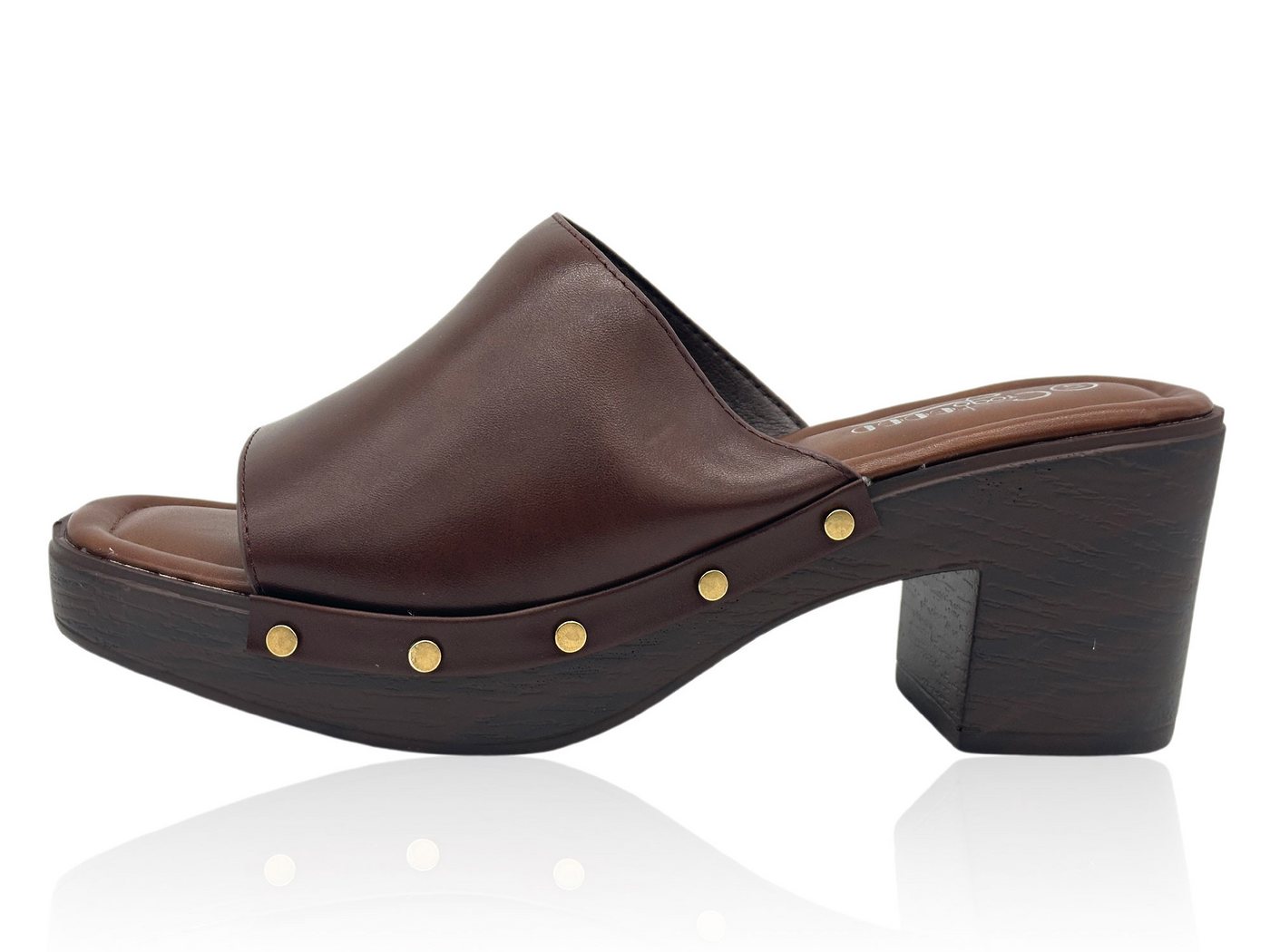 Nowaland Damen Clogs – Bequeme Pantoletten mit Blockabsatz Pantolette Modisches Design, stabiler Absatz, bequem & sommerlich