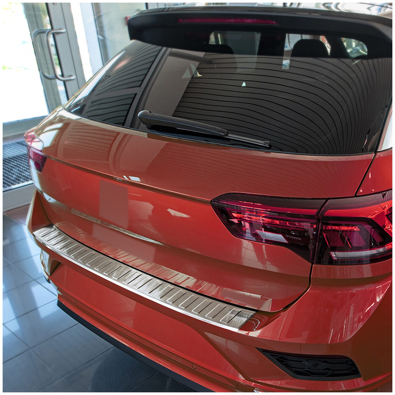 teileplus24 Ladekantenschutz AL101 Aluminium kompatibel mit VW T-Roc A1 ab 2017-2025