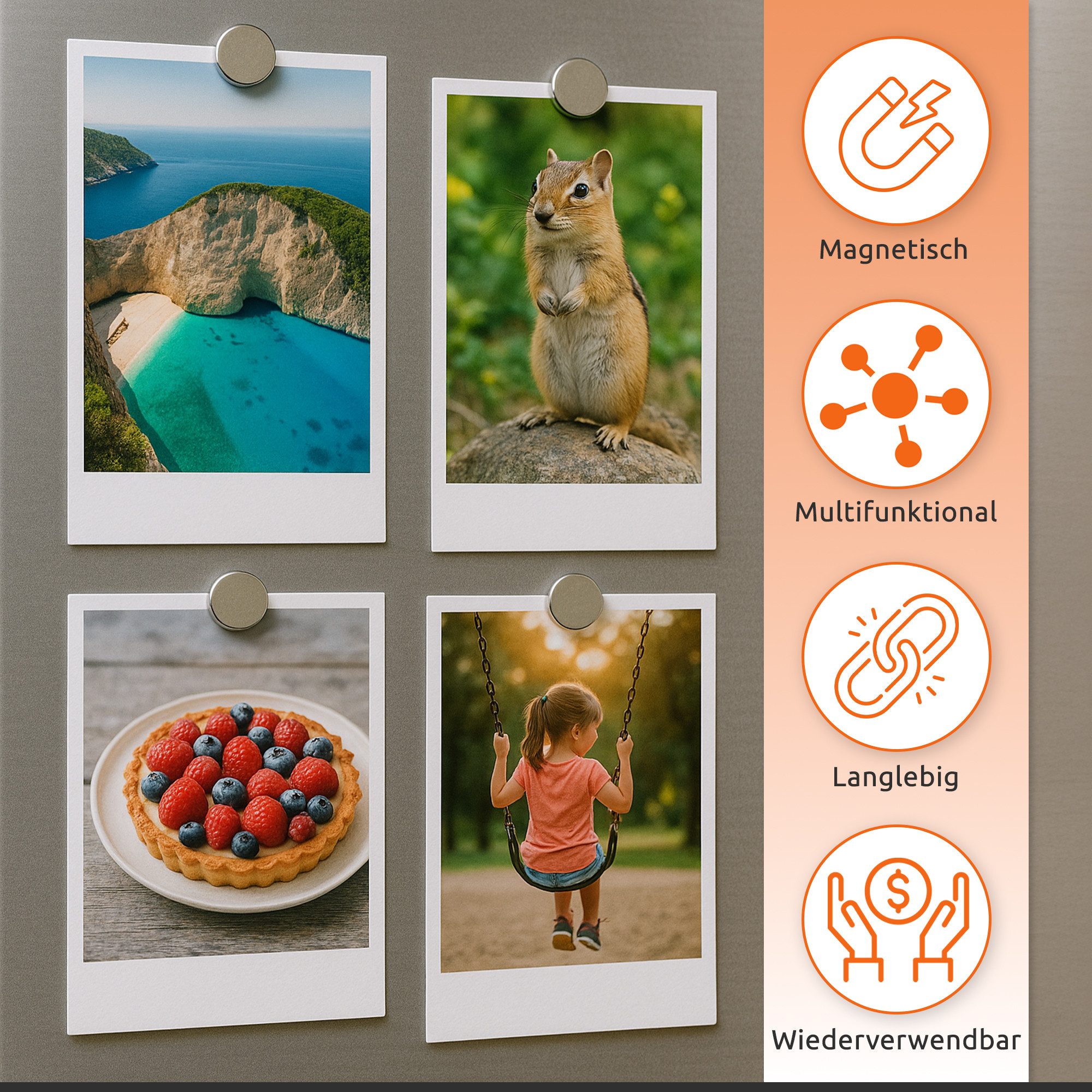 ECENCE Magnet 20x Neodym Magnete rund 15x2mm - - Extrem Stark (20-St)