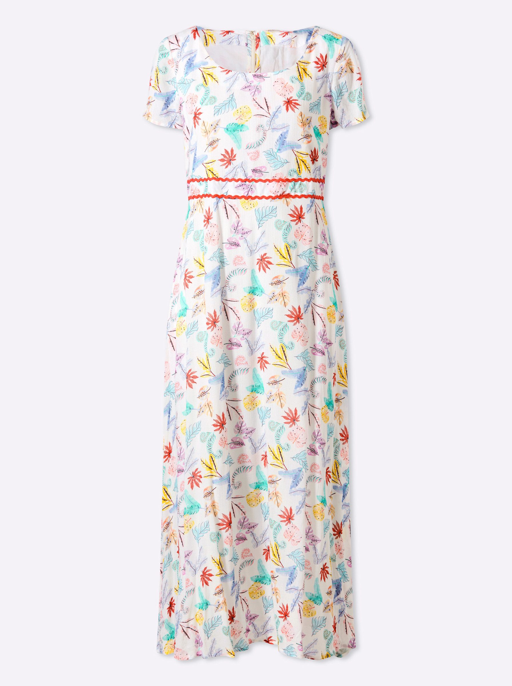 Etuikleid Druck-Kleid Kurzarm