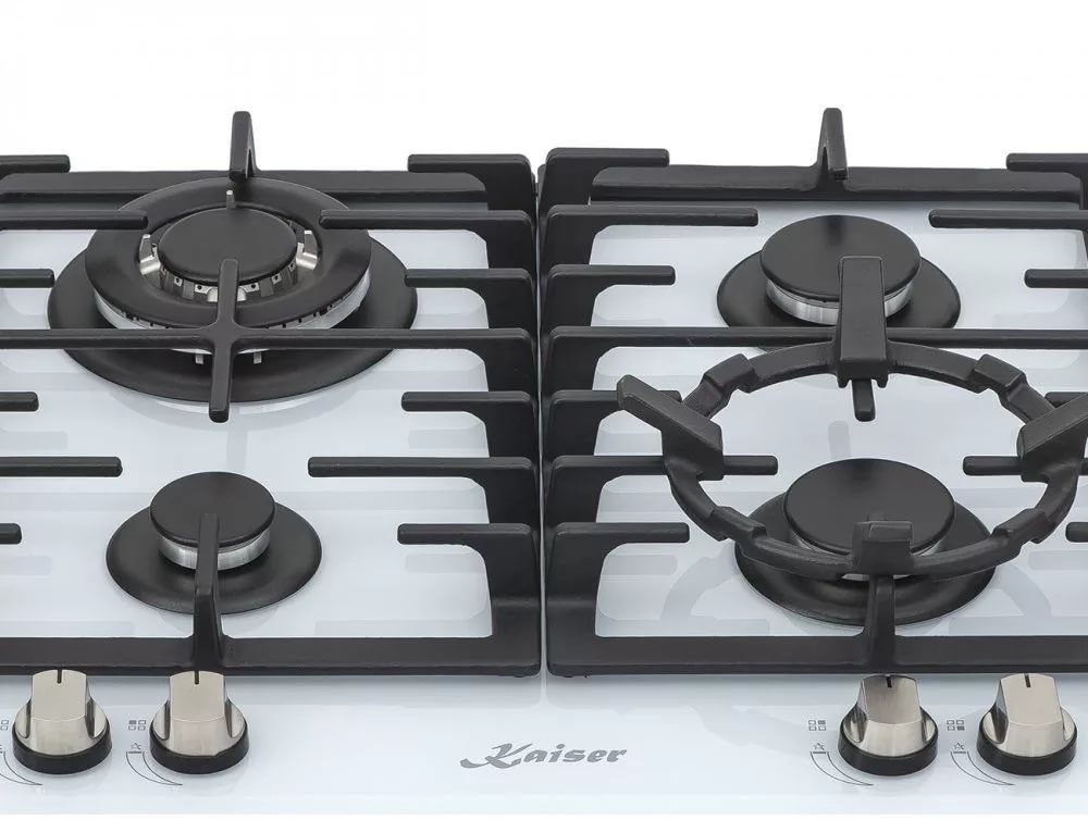 Kaiser Küchengeräte Gas-Kochfeld 60 cm 4 Brenner 3,8 KW WOK KCG 6380 W