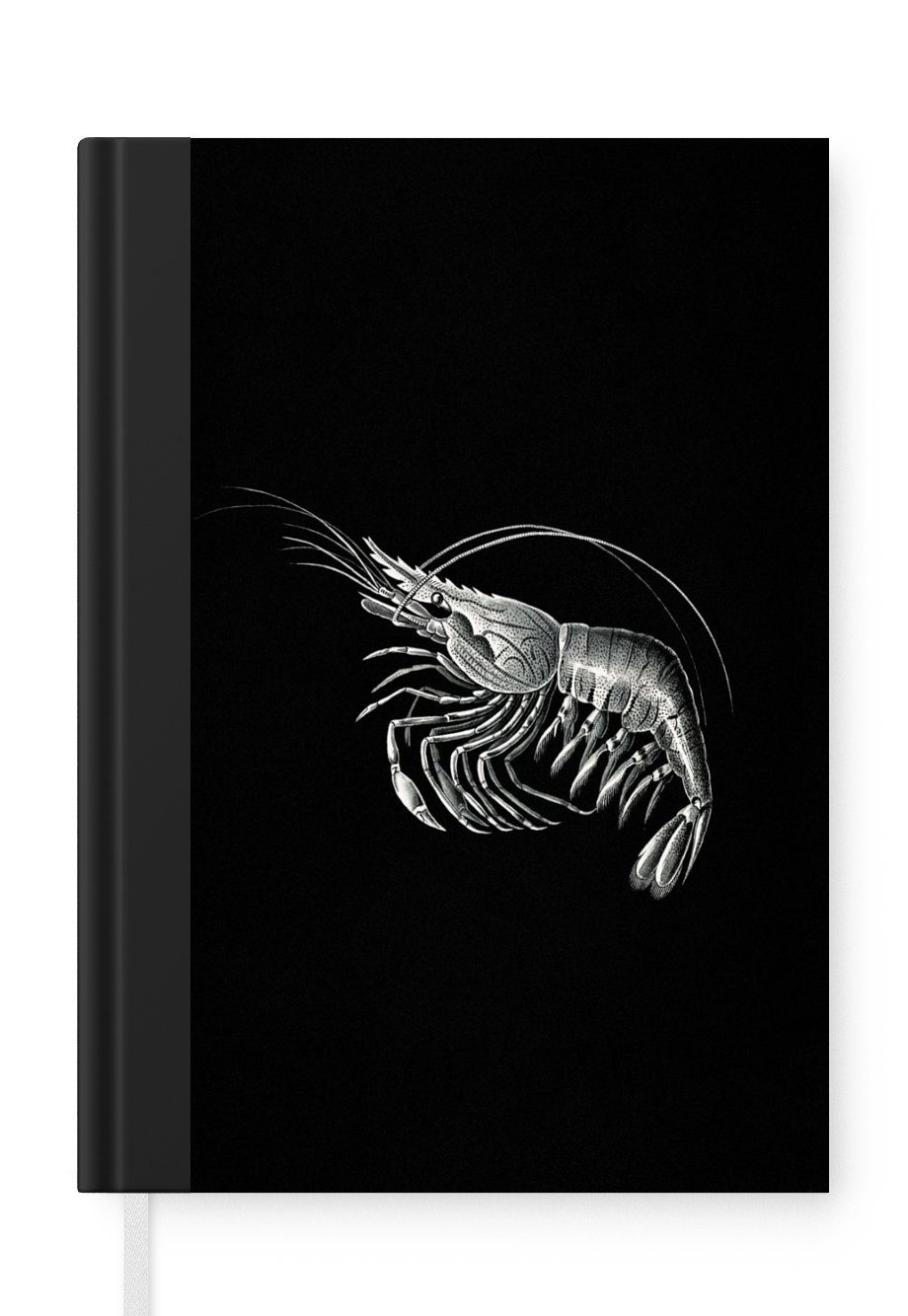 Seiten, - Shrimps - Haeckel Tagebuch, - Haushaltsbuch Kunst, Notizheft, Notizbuch A5, 98 Merkzettel, Journal, - Vintage Ernst Tiere MuchoWow