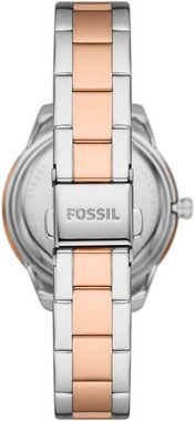 Fossil Automatikuhr STELLA, ME3214, Armbanduhr, Damenuhr, mechanische Uhr, mit offener Unruh