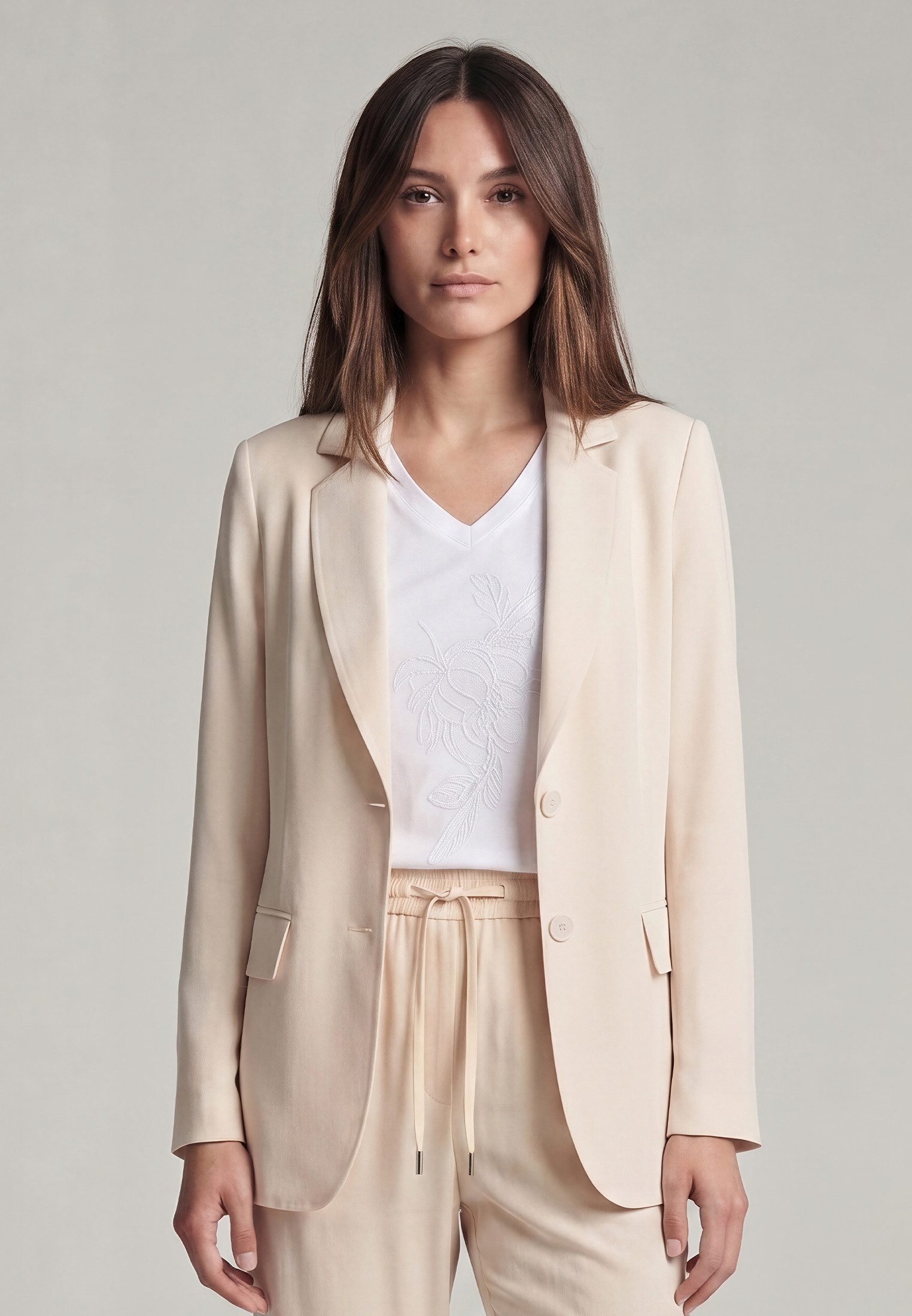 MARC AUREL Kurzblazer aus Shiny Twill