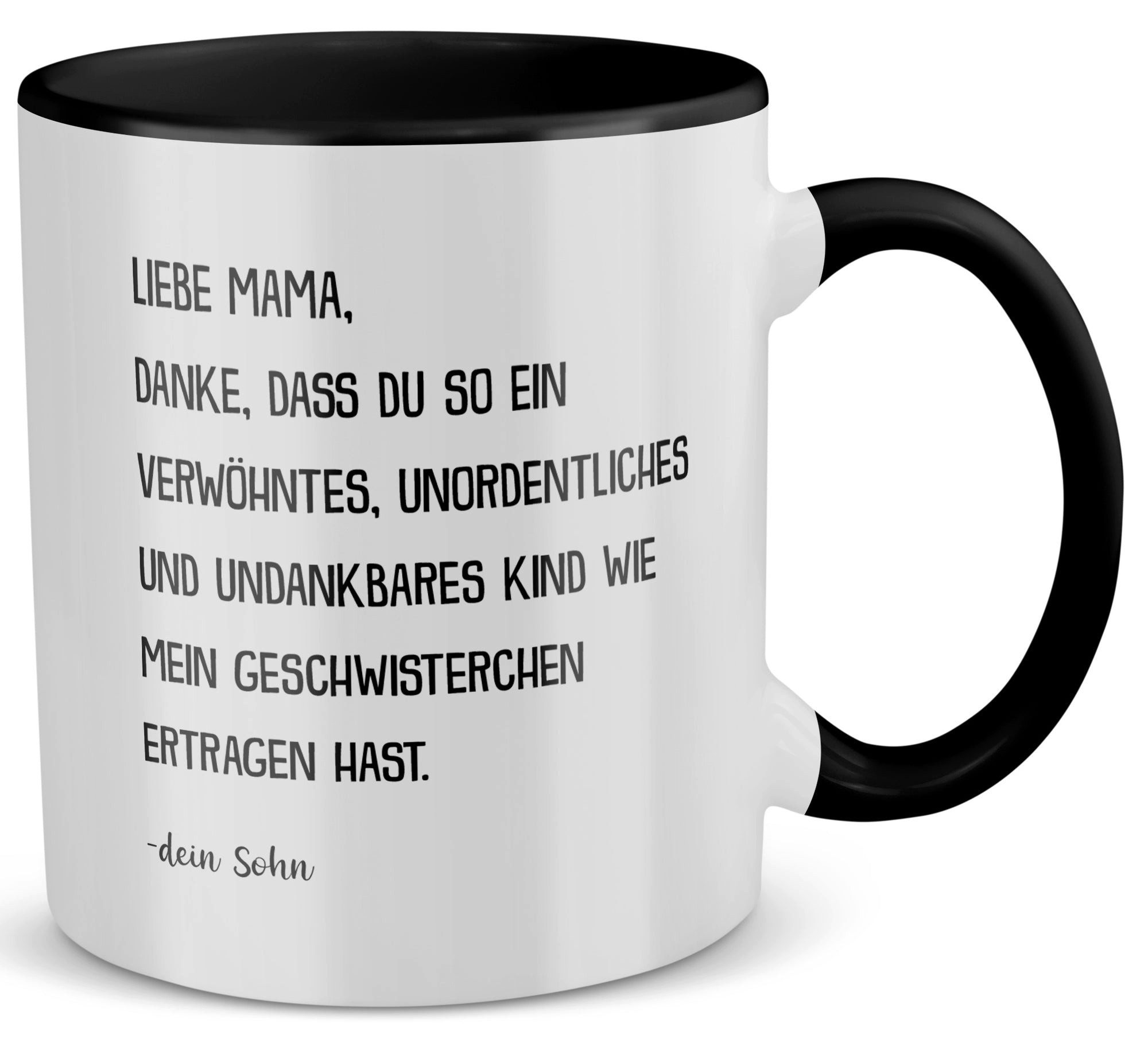 22Feels Tasse Mama Geschenk von Sohn Muttertag Geburtstag Mutter Weihnachten Frauen, Keramik, Made in Germany, Spülmaschinenfest, Zweifarbig