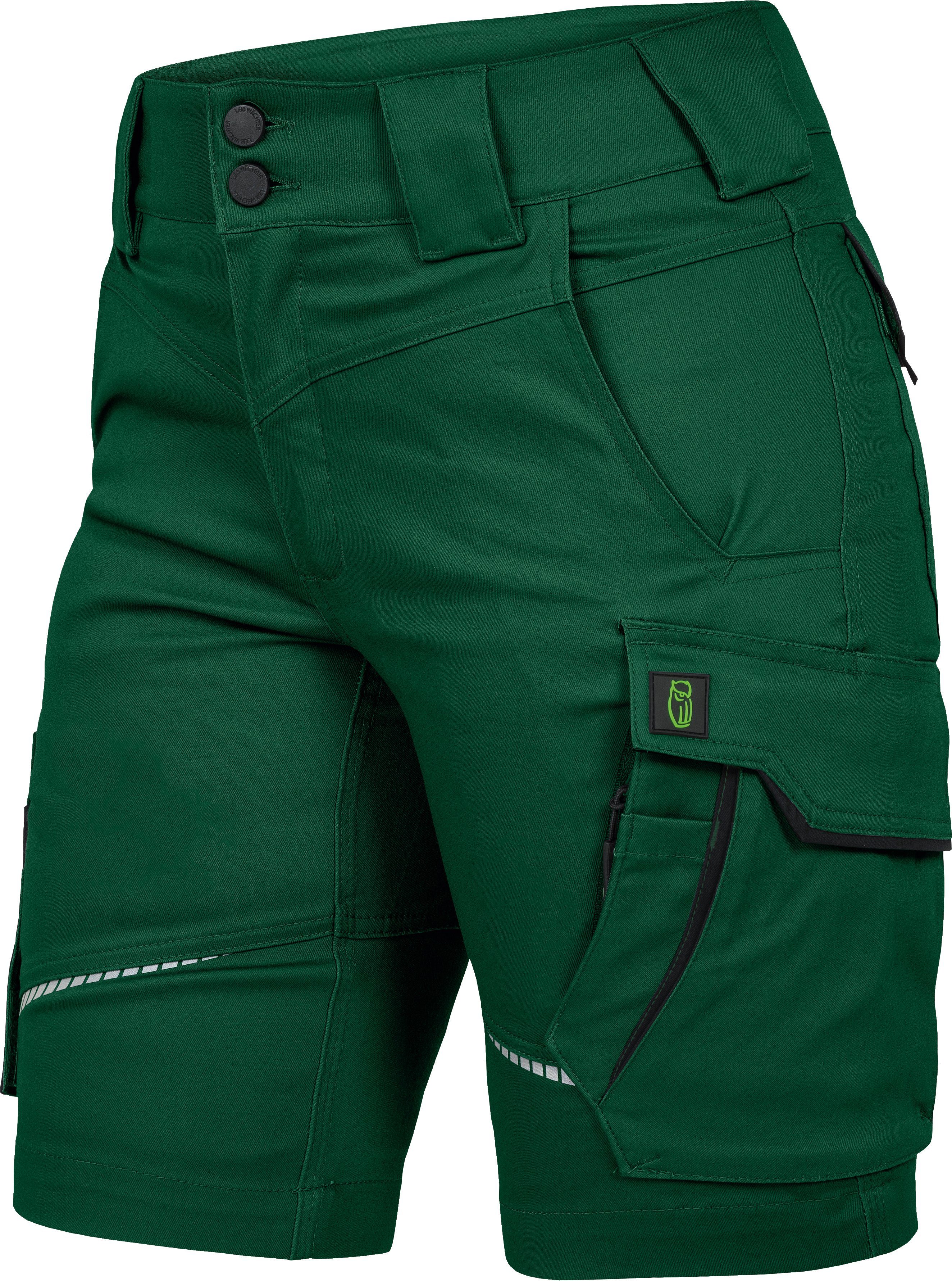 grün/schwarz Arbeitsshorts Arbeitsshorts Damen Flex-Line Leibwächter